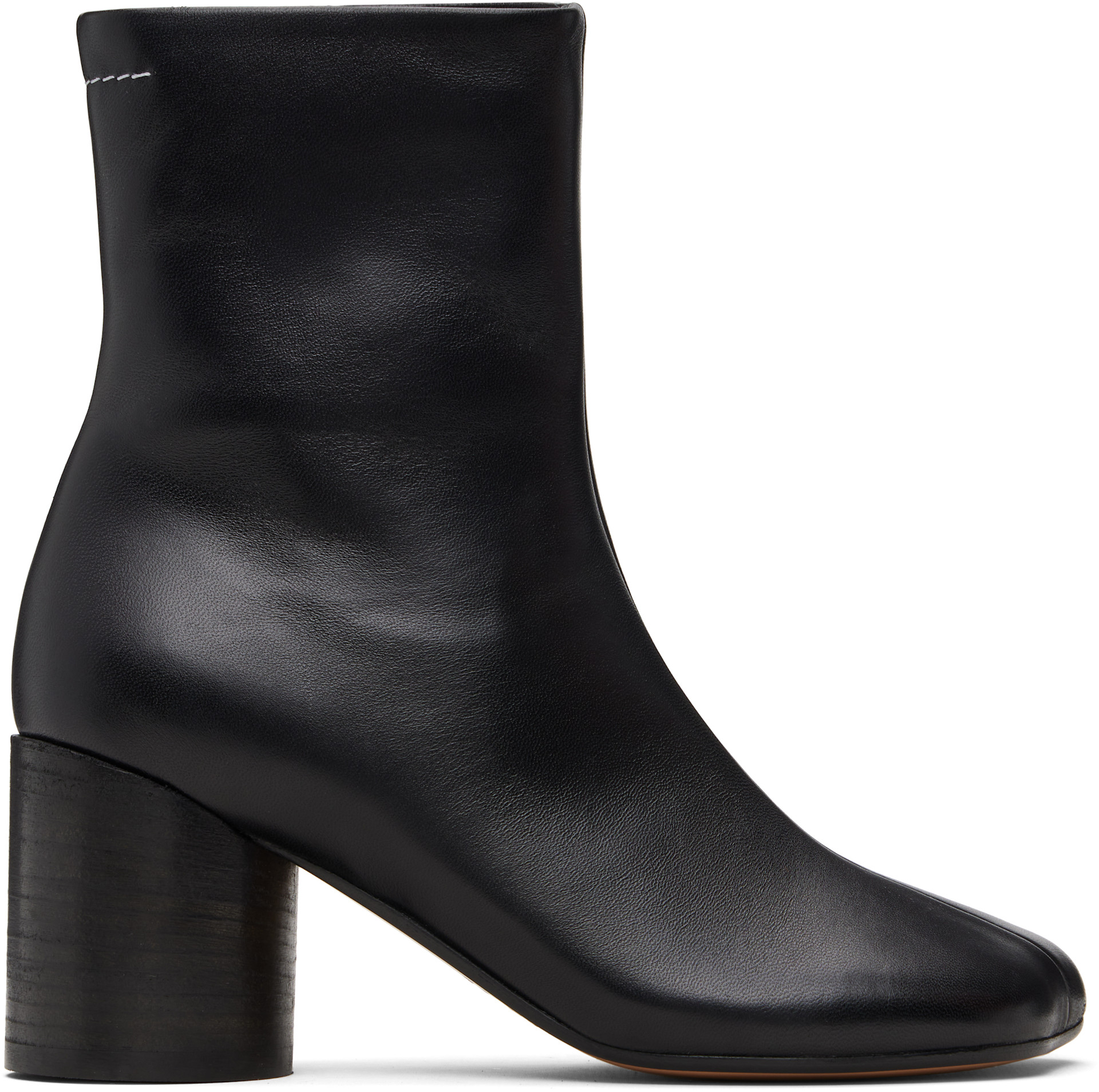MM6 Maison Margiela: Black Anatomic Ankle Boots | SSENSE