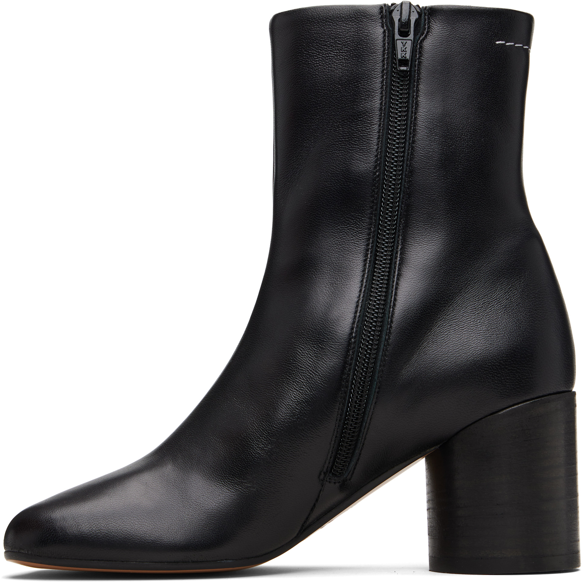 MM6 Maison Margiela: ブラック Anatomic アンクルブーツ | SSENSE 日本