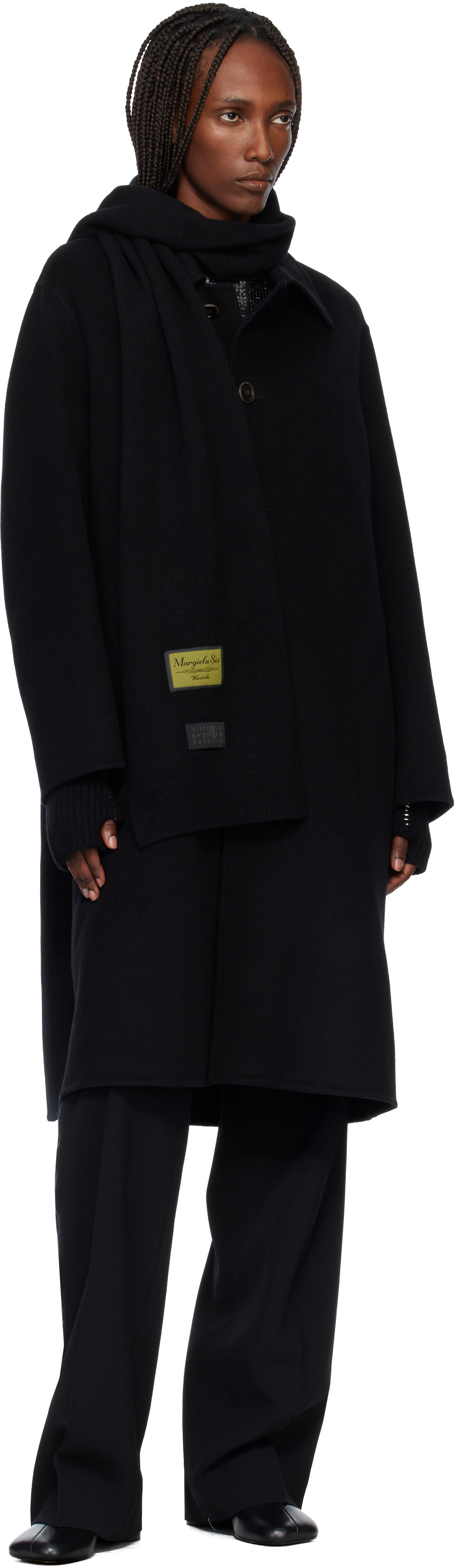 MM6 Maison Margiela: Black Anatomic Ankle Boots | SSENSE