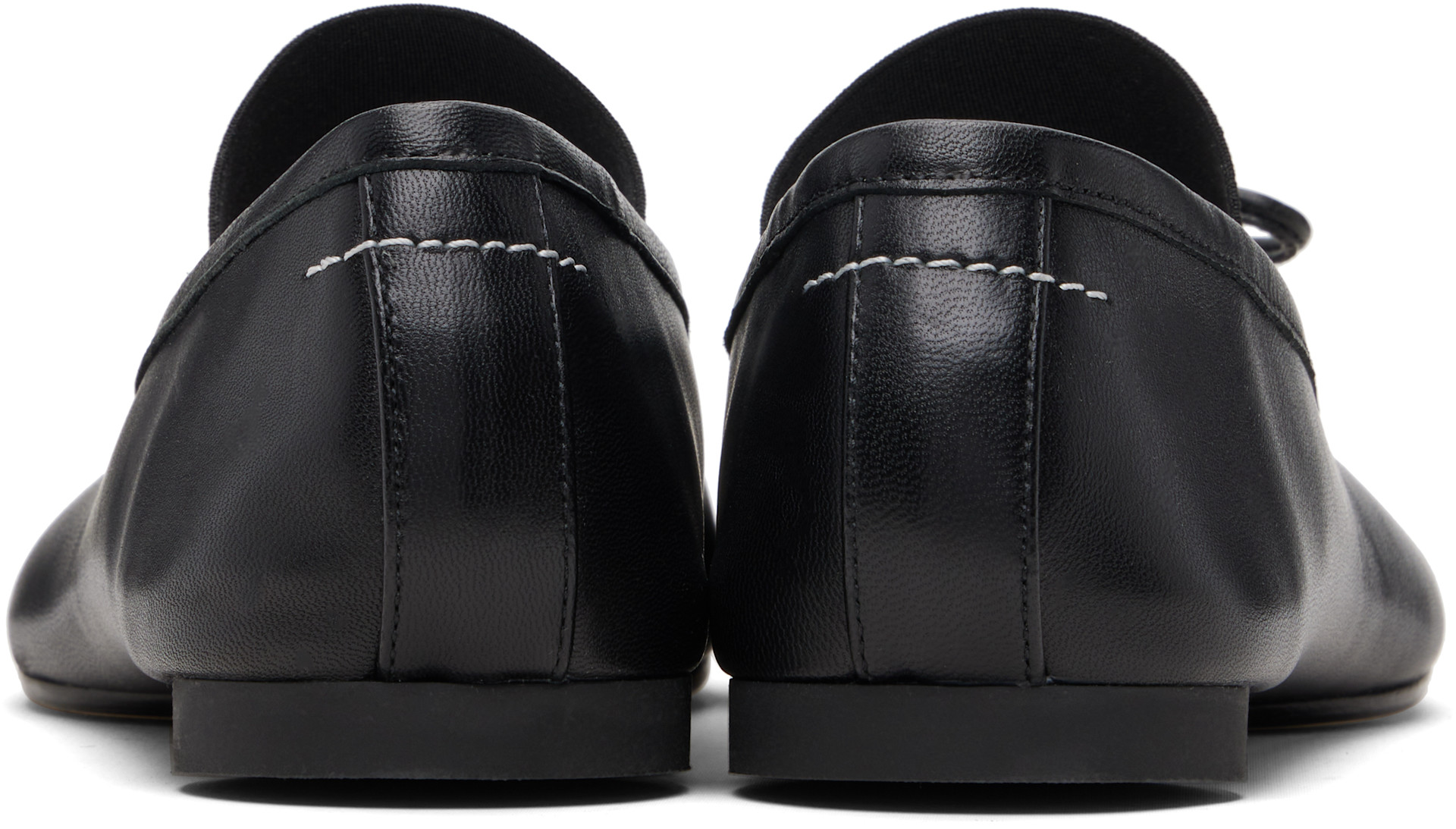 MM6 Maison Margiela: Black Anatomic Numeric Ballerina Flats | SSENSE