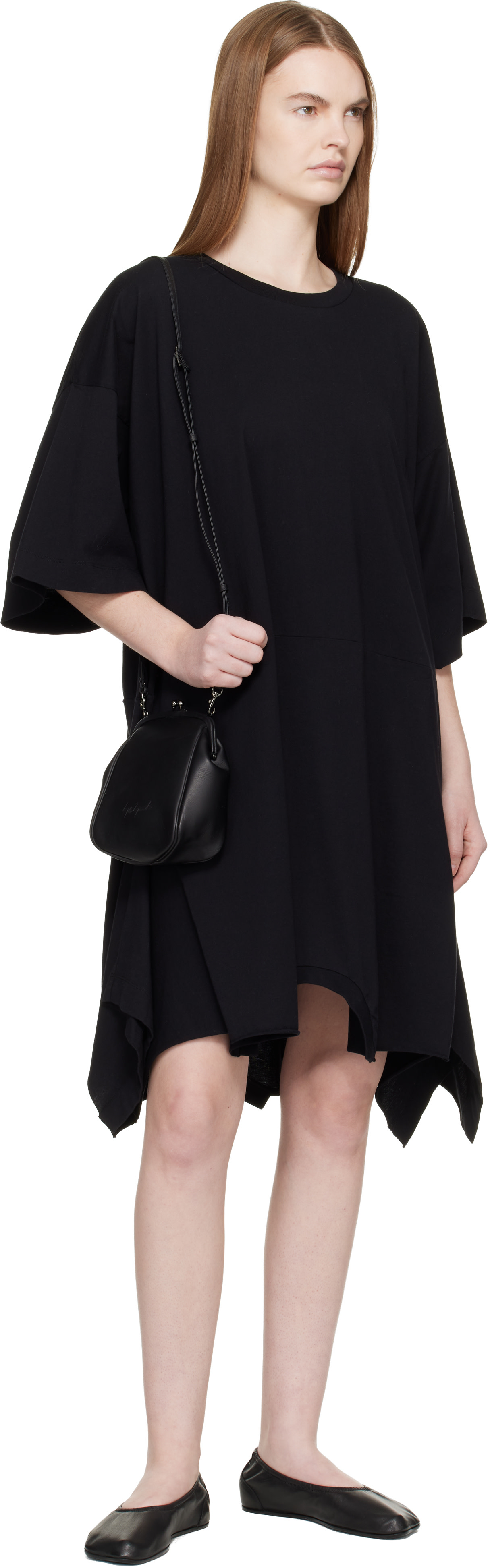 MM6 Maison Margiela: Black Anatomic Travel Ballerina Flats | SSENSE