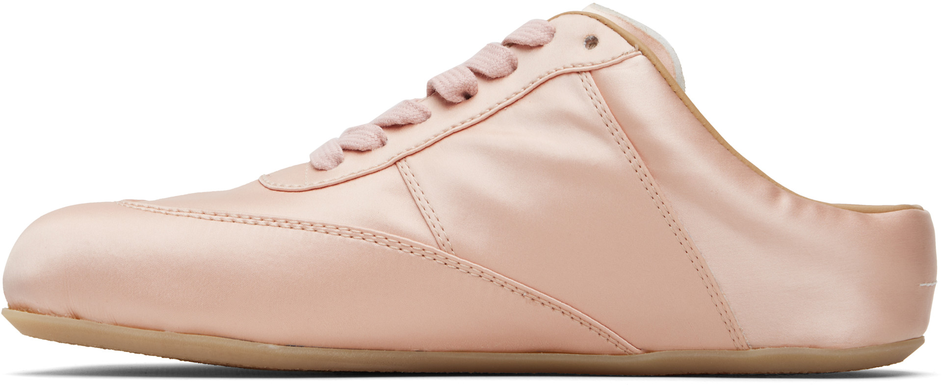 MM6 Maison Margiela: ピンク Factory サテン スニーカー | SSENSE 日本