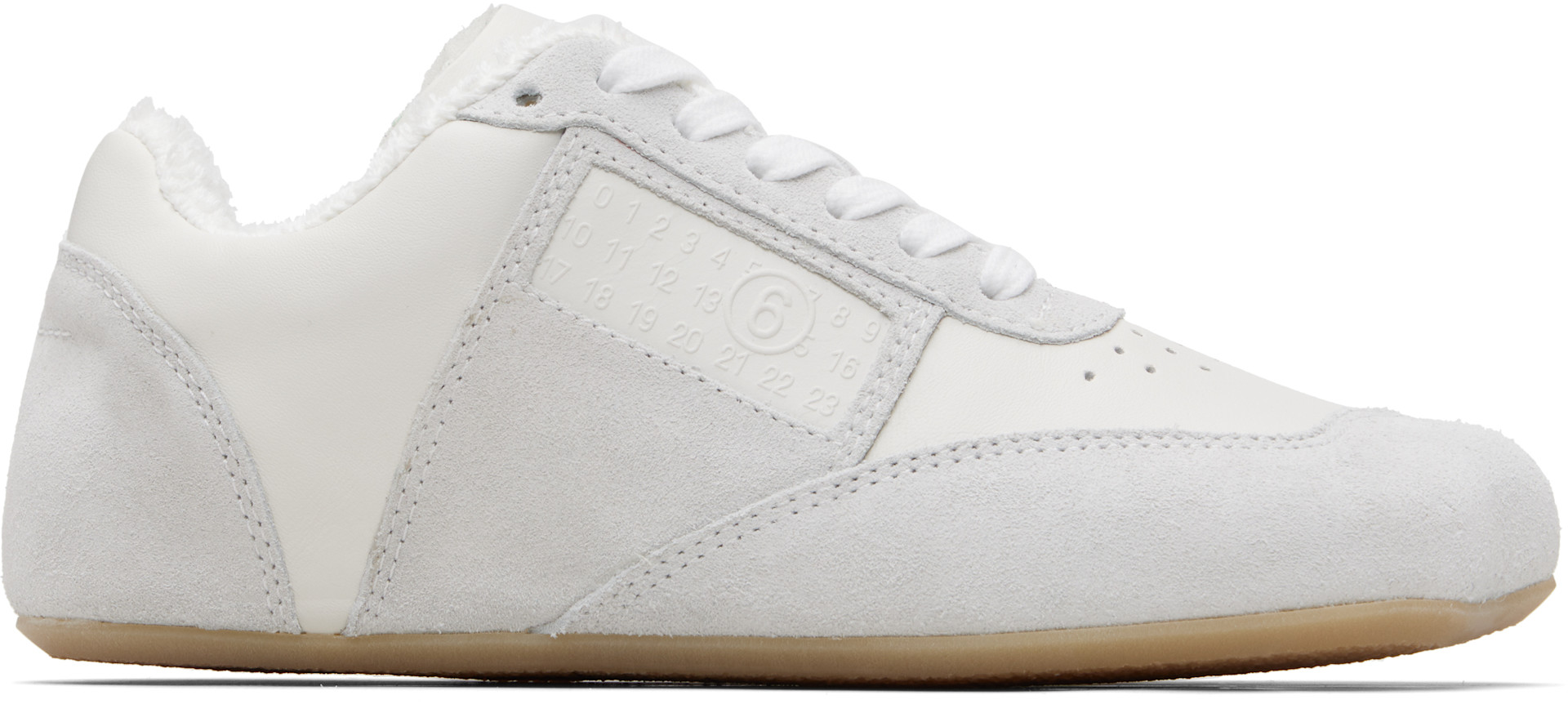 MM6 Maison Margiela - Baskets blanches à bout anatomique