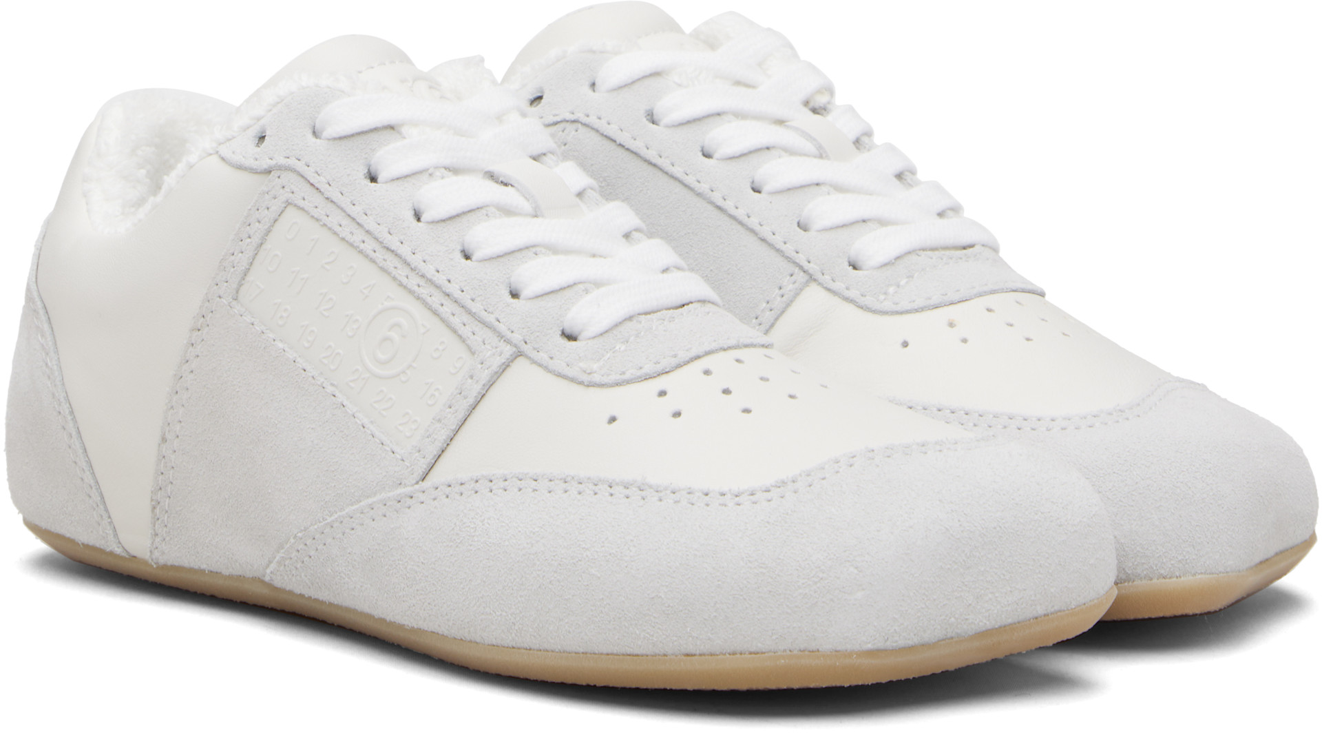 MM6 Maison Margiela - Baskets blanches à bout anatomique