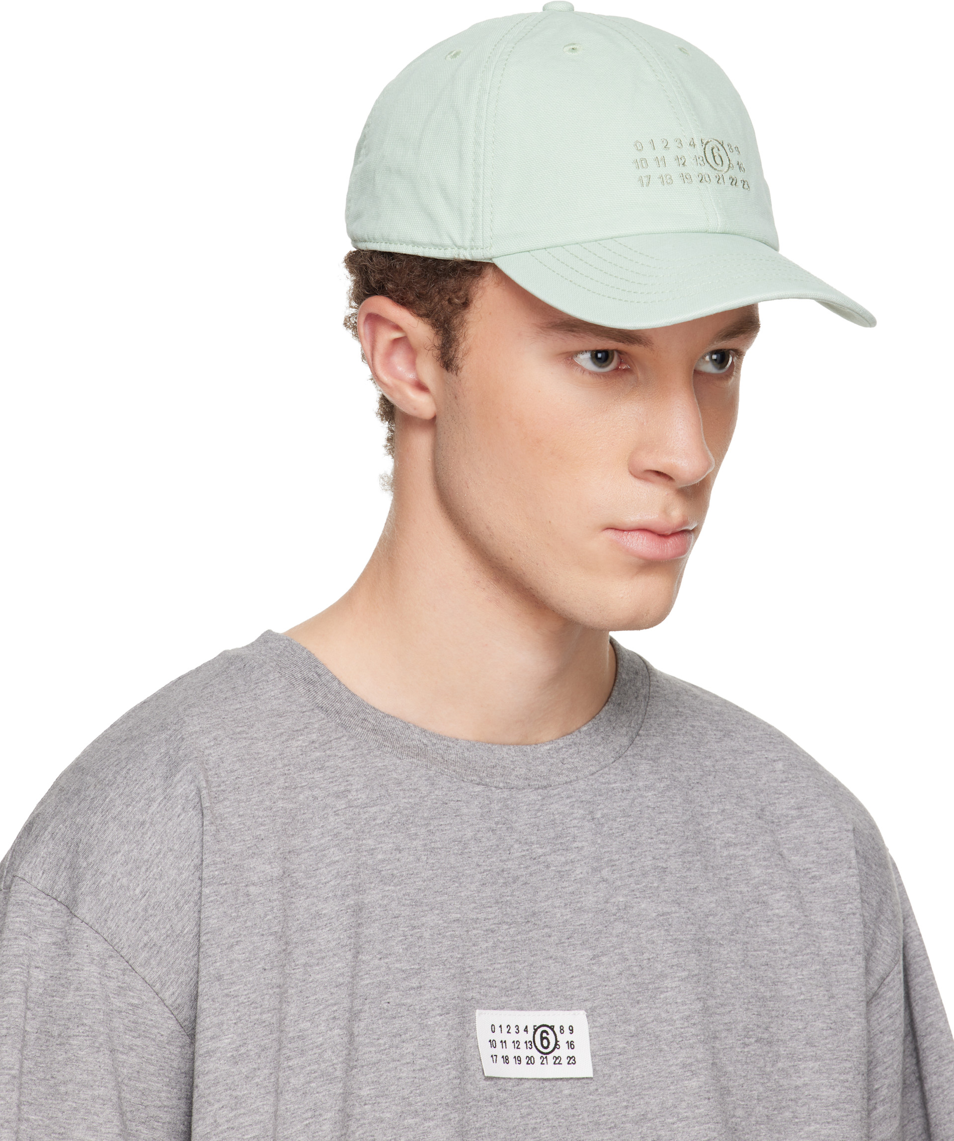 MM6 Maison Margiela - Green Embroidered Logo Cap