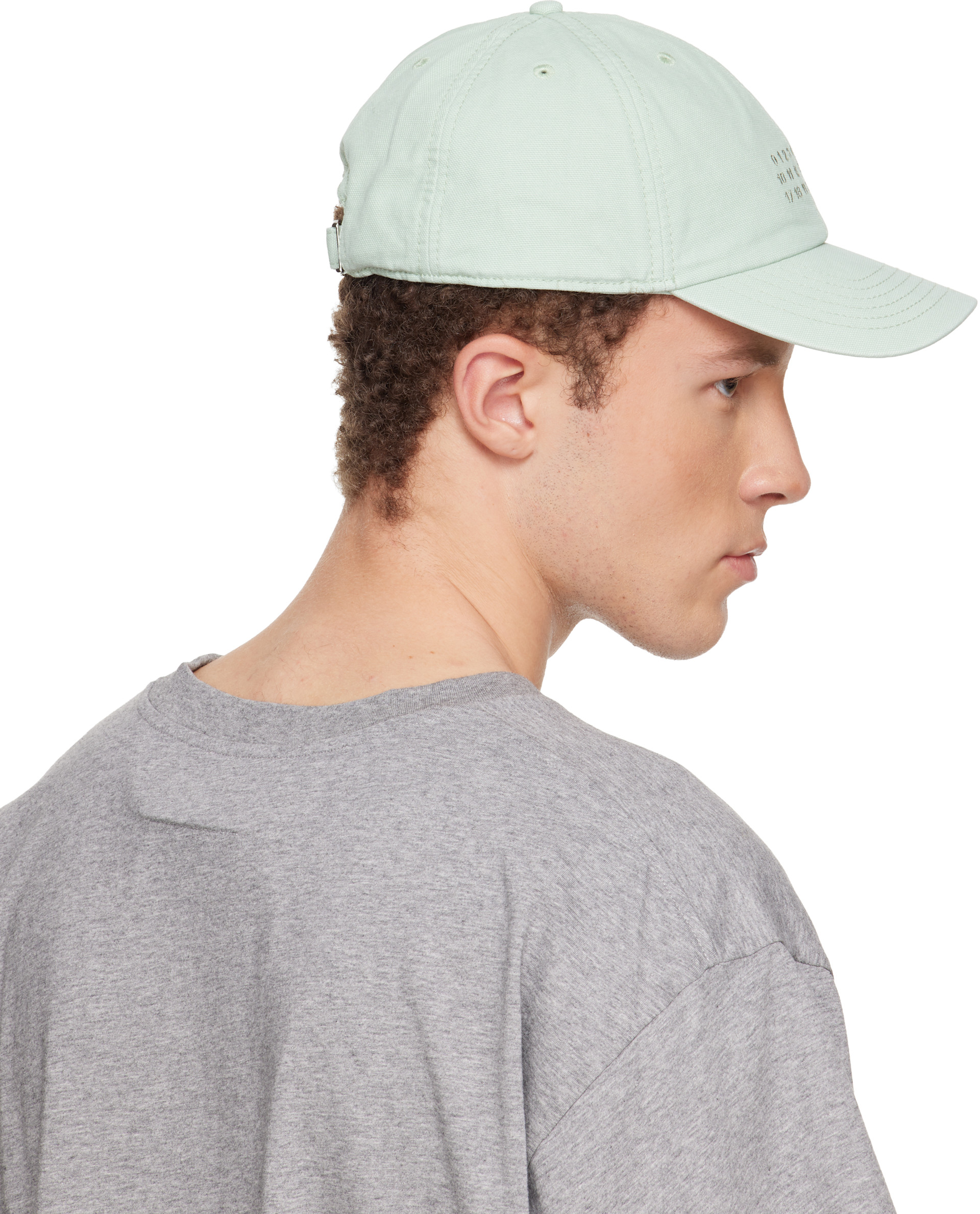 MM6 Maison Margiela - Green Embroidered Logo Cap