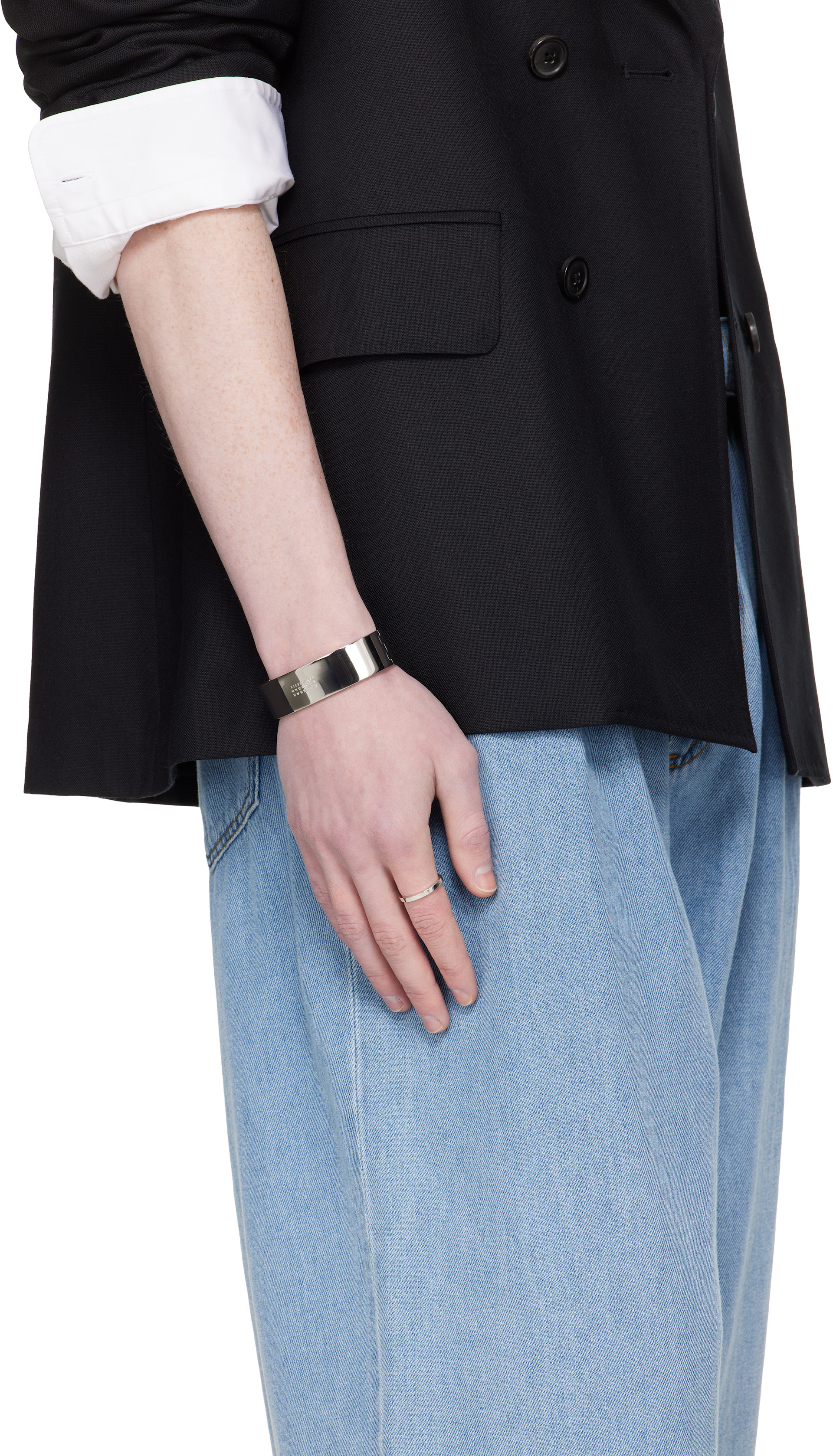 MM6 Maison Margiela - Engraved-Logo Bracelet