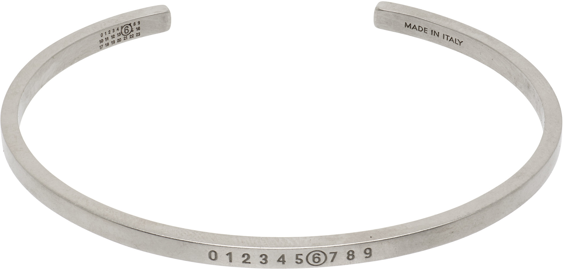 MM6 オープンカフ　ブレスレット　マルジェラ　margiela MM6 Maison Margiela: Numeric Minimal Signature カフブレスレット