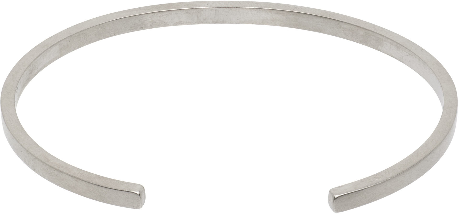 MM6 Maison Margiela: Numeric Minimal Signature Cuff Bracelet | SSENSE