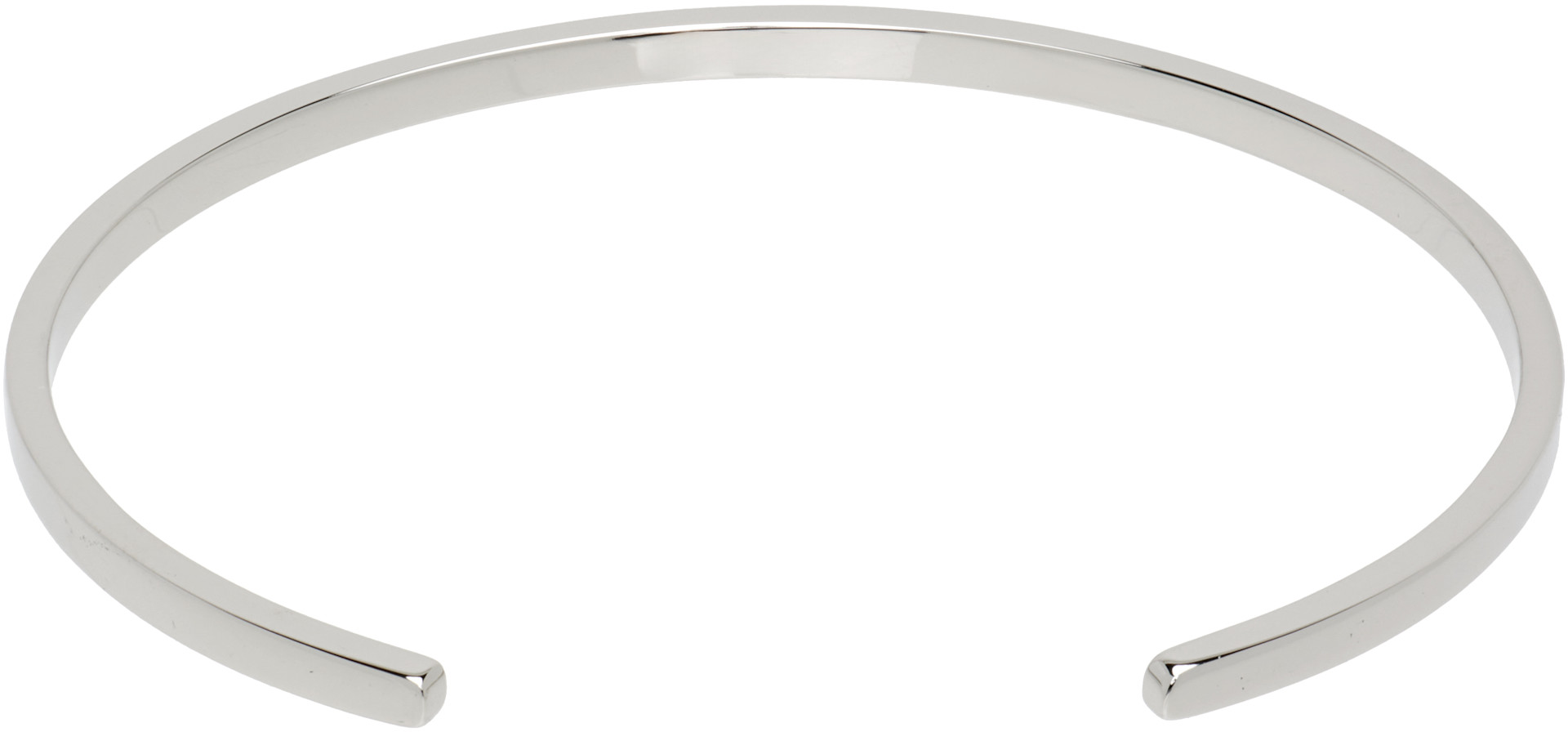 アクセサリー Maison Margiela MM6 Logo Cuff Bracelet MM6 Maison Margiela: Minimal Logo Cuff Bracelet | SSENSE