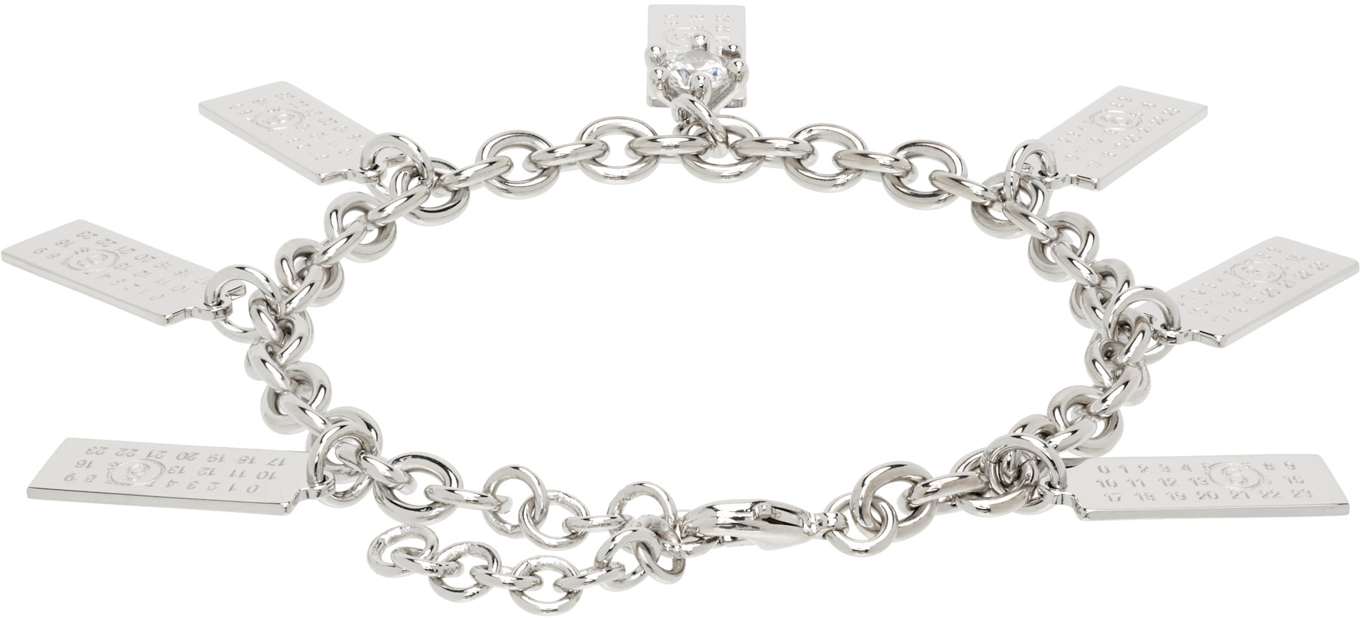 MM6 Maison Margiela: Numeric Charm Bracelet | SSENSE