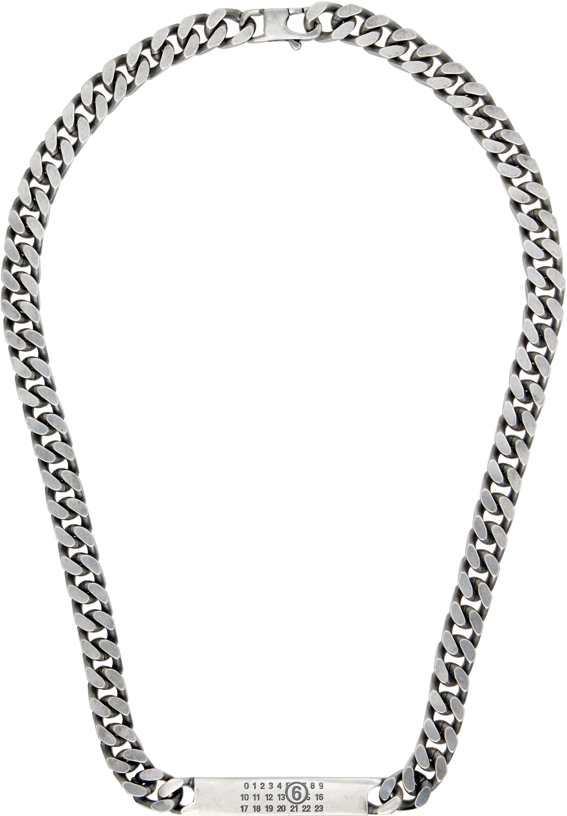 MM6 Maison Margiela チェーンネックレス MM6 Maison Margiela: Classic チェーンネックレス | SSENSE 日本