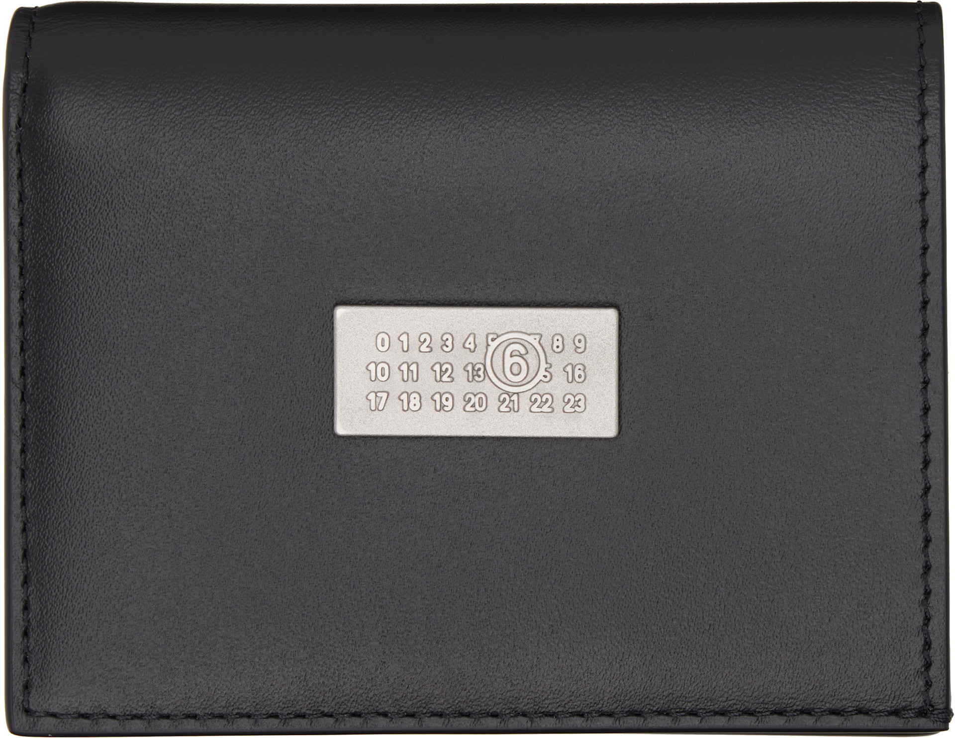 MM6 Maison Margiela: Black Numeric Wallet | SSENSE