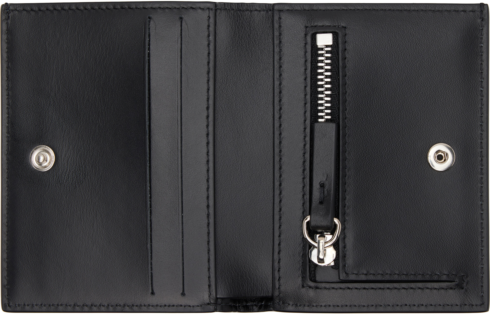SSENSE購入Maison Margiela ブラックレザー 財布 MM6 Maison Margiela: Black Numeric Wallet | SSENSE