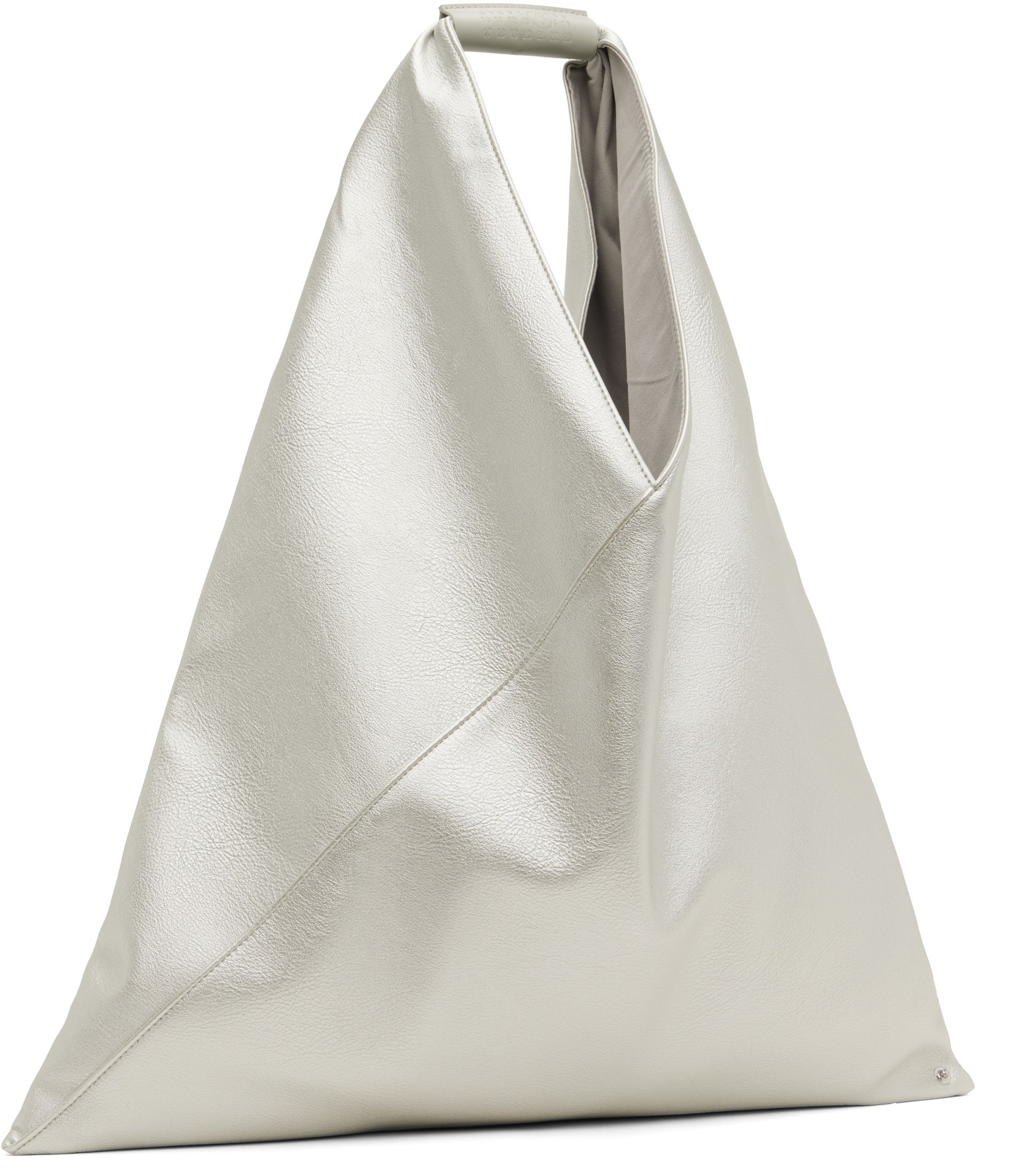 MM6 Maison Margiela: Silver Classic Faux-Leather Tote | SSENSE