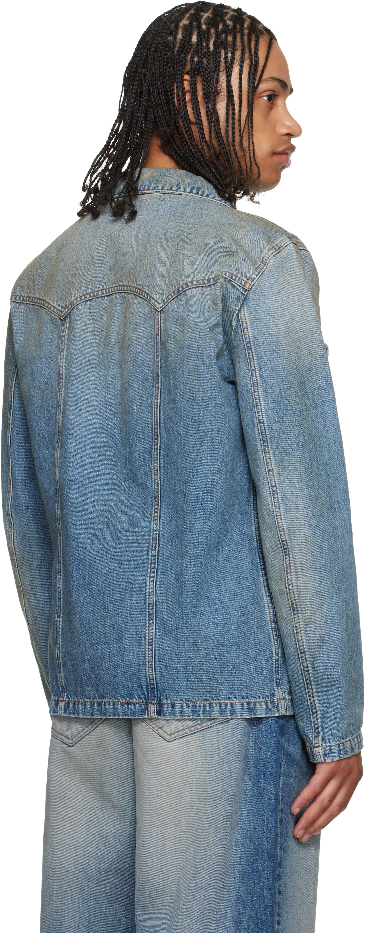 MM6 Maison Margiela - 블루 데님 트러커 재킷