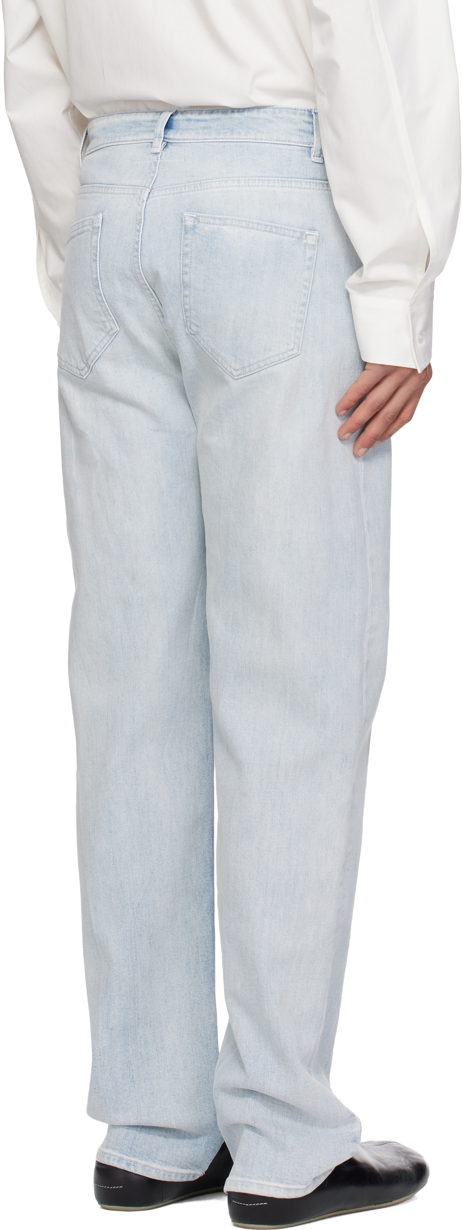 MM6 Maison Margiela: Blue 5 Pockets Jeans | SSENSE