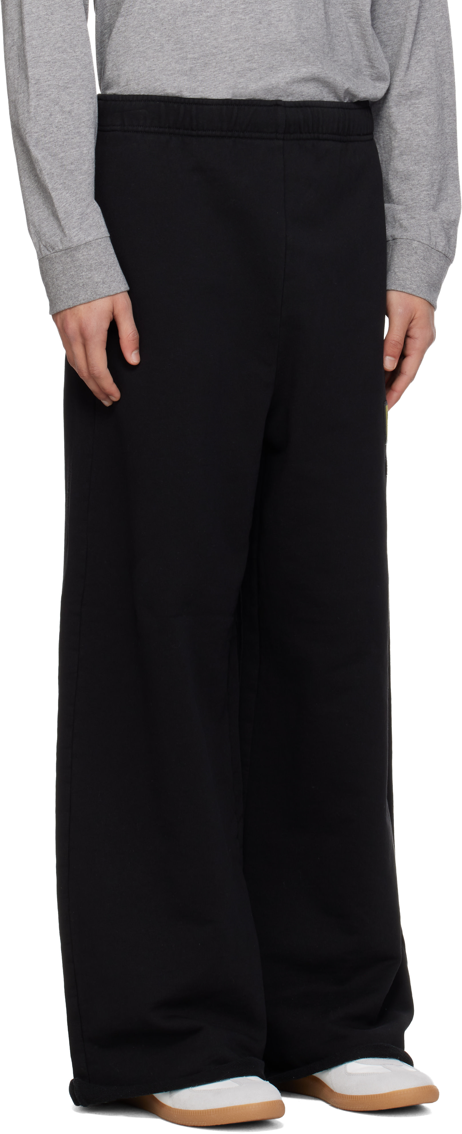 パンツ MM6 MAISON MARGIELA 23aw BLACK MM6 Maison Margiela Wide-leg Jeans - Black cotton wide-fit with