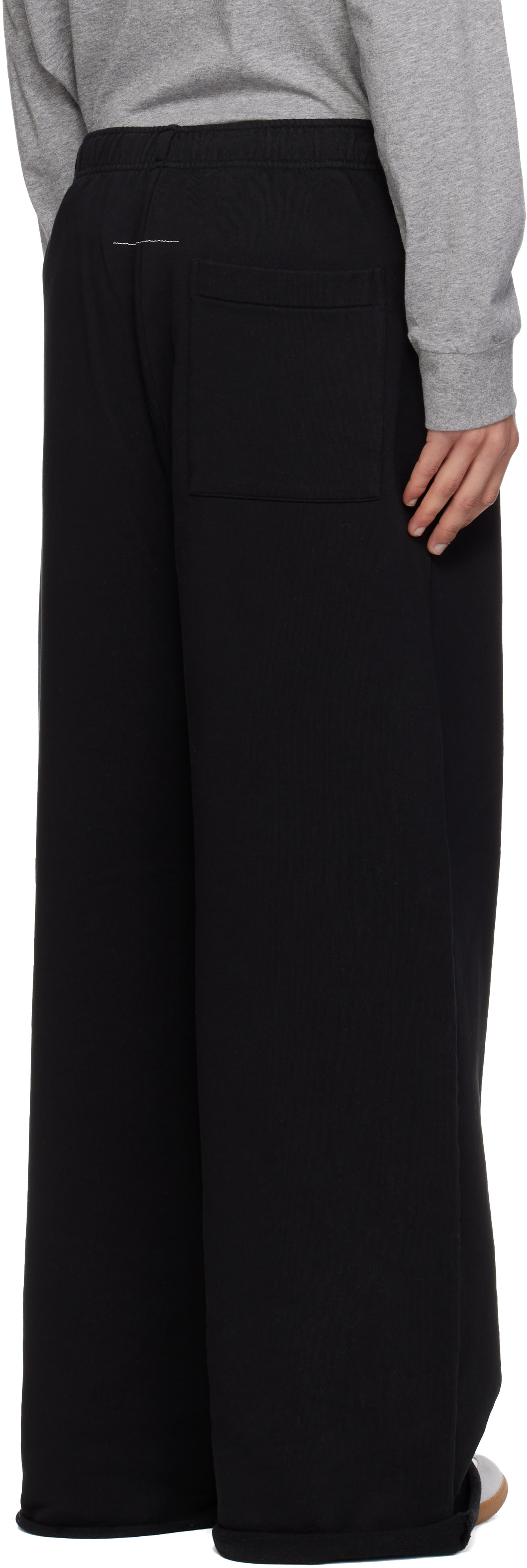パンツ MM6 MAISON MARGIELA 23aw BLACK MM6 Maison Margiela Wide-leg Jeans - Black cotton wide-fit with