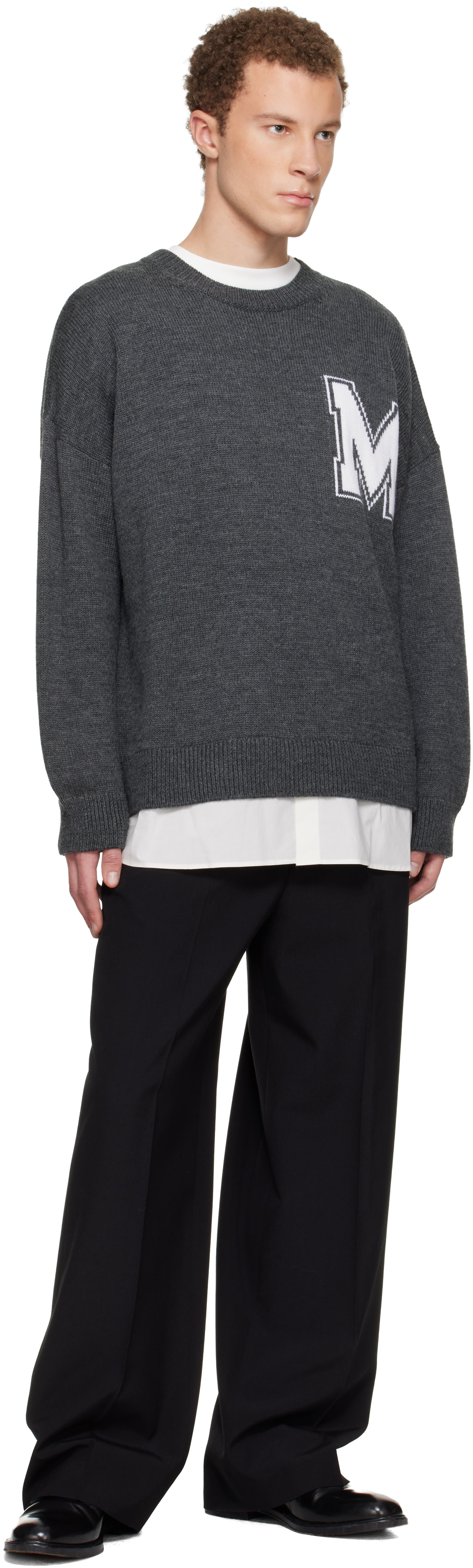 MM6 Maison Margiela: Black Stapled Trousers | SSENSE MM6 Maison Margiela: Black Stapled Trousers | SSENSE