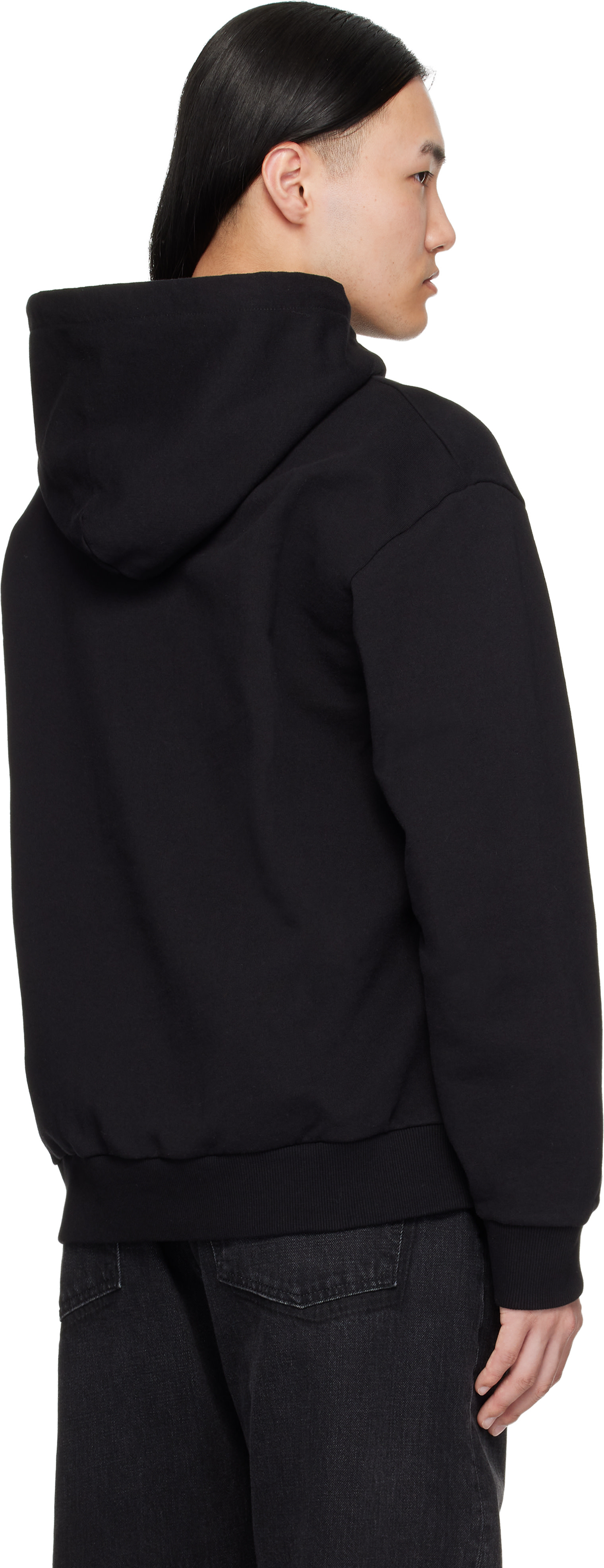 MM6 Maison Margiela - Pull à capuche noir à logo