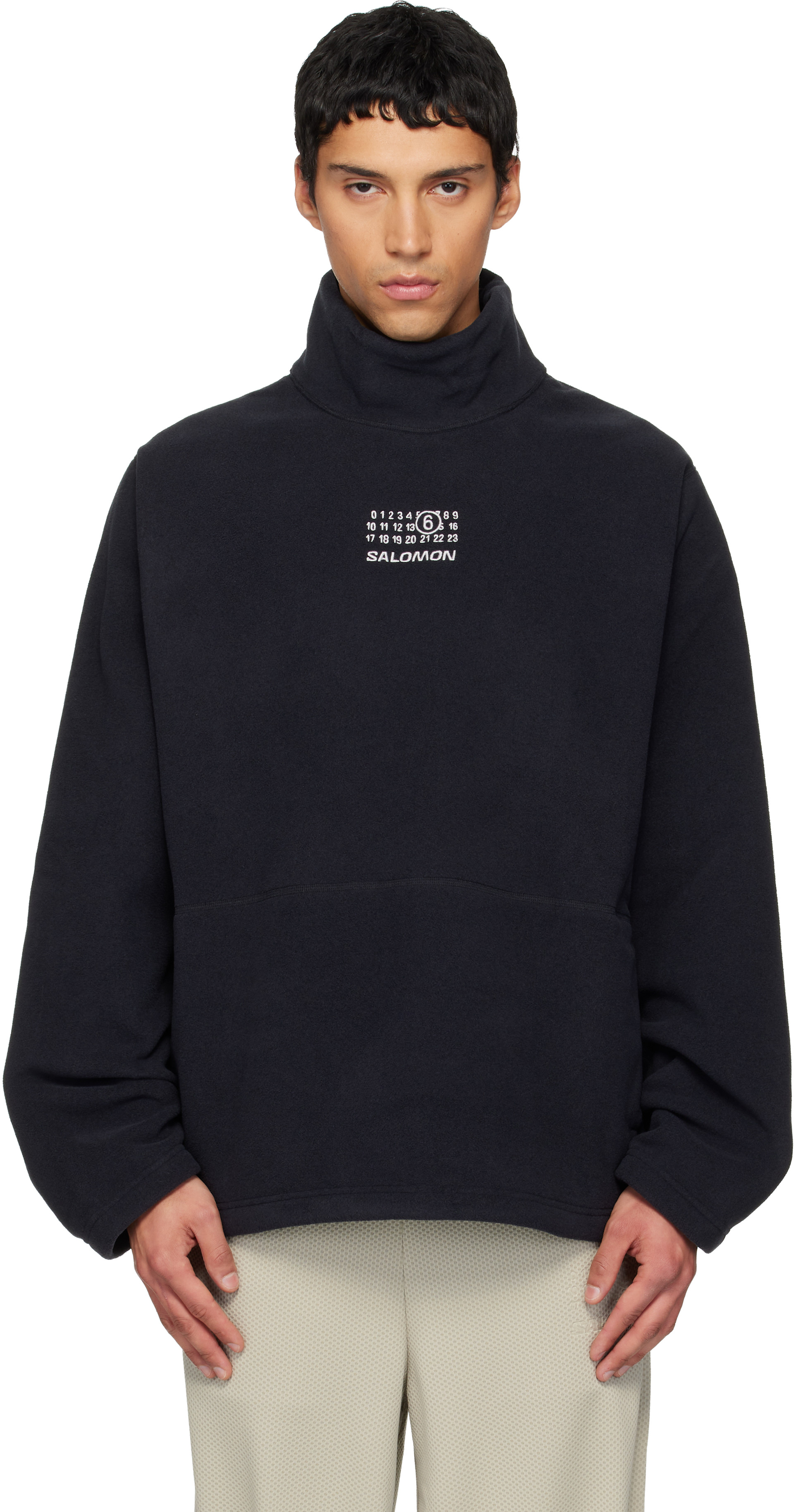 MM6 Maison Margiela: ブラック Salomonエディション Pile