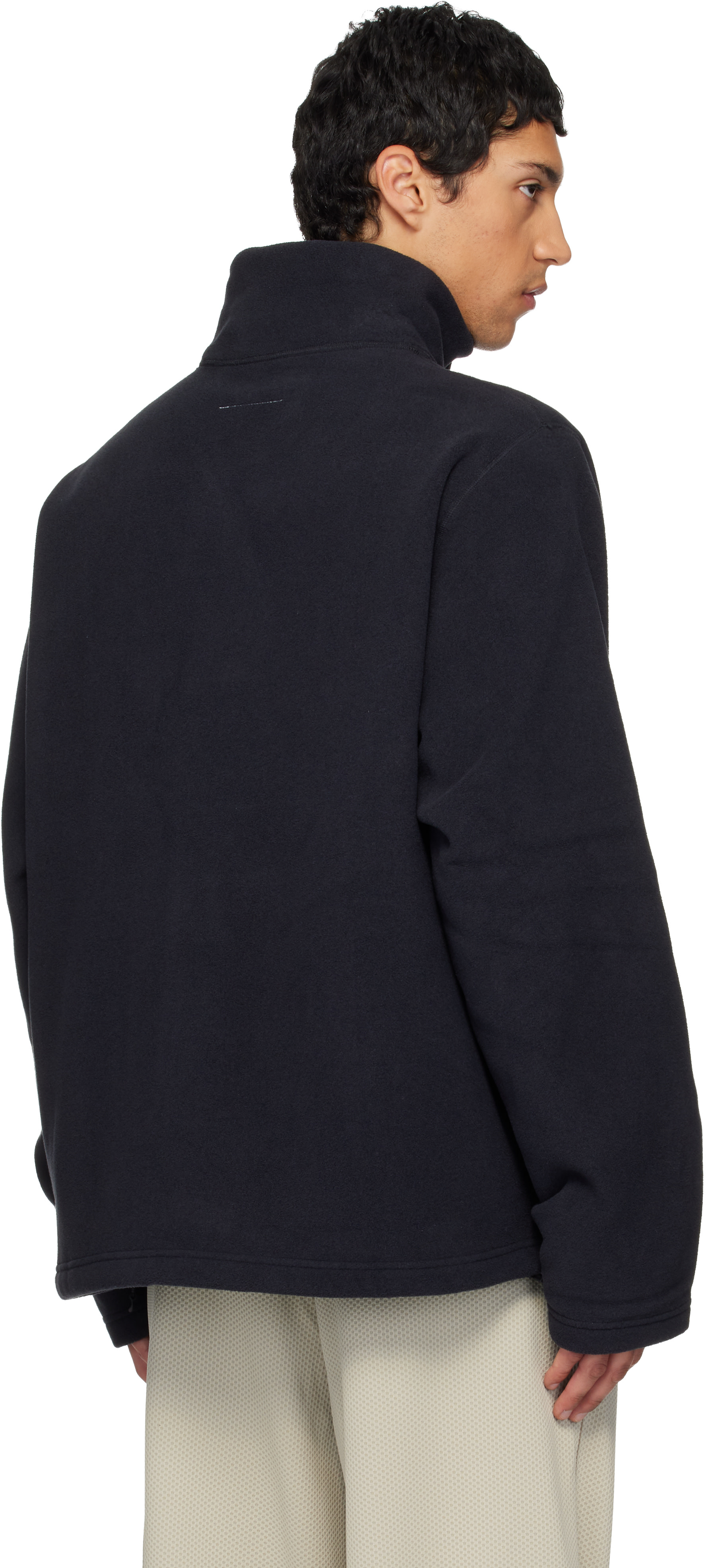 MAISON MARGIELA タートルネック　ブラック　S MM6 Maison Margiela: ブラック Salomonエディション Pile