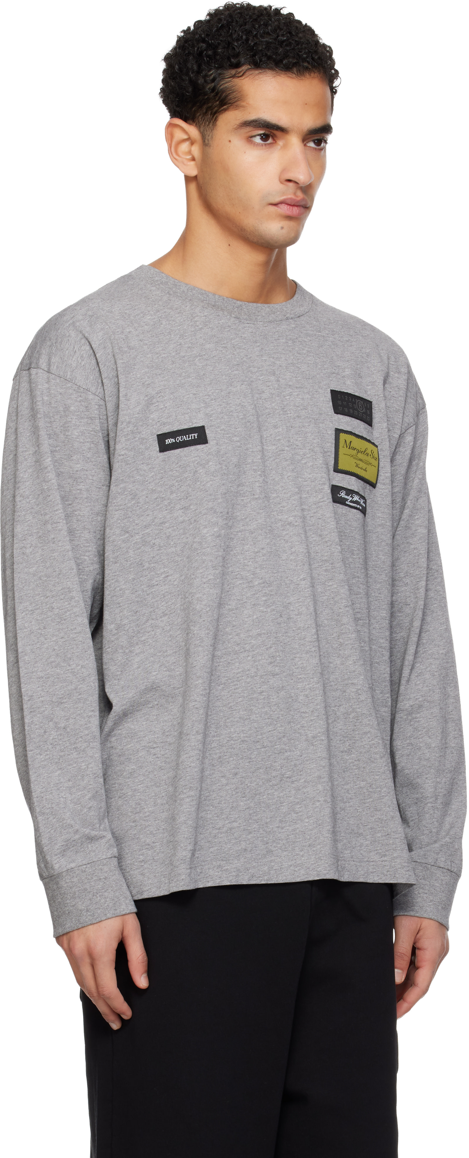 mm6 maison margiela Tシャツ　シルバー Maison Margiela MM6 METALLIC T-SHIRT - SILVER | Garmentory