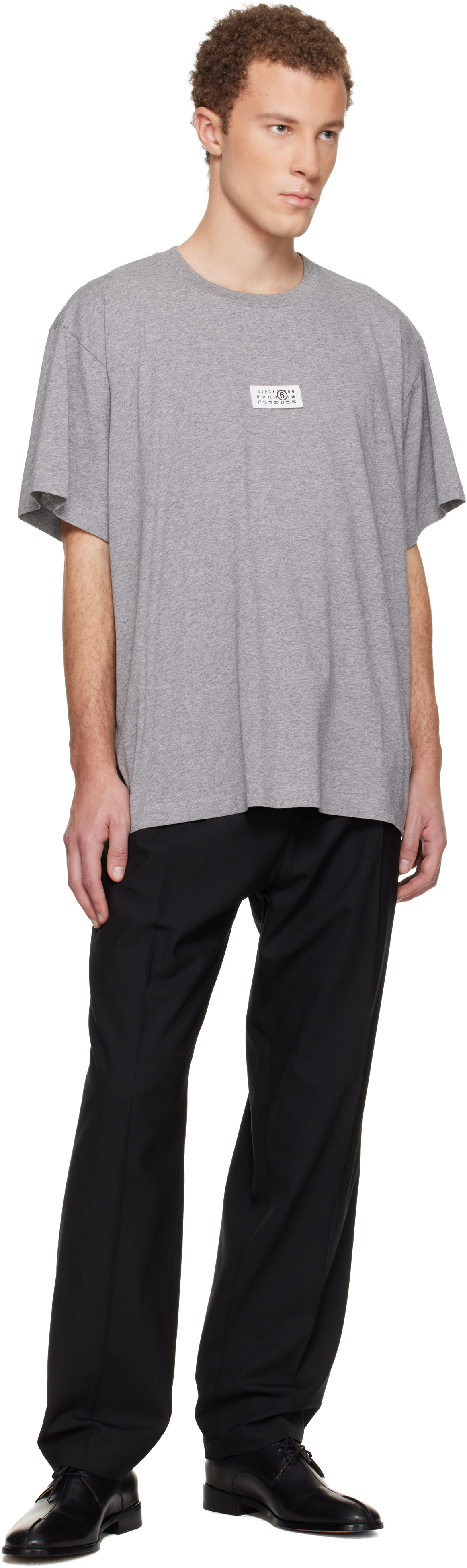 Maison Margiela メゾンマルジェラ Tシャツ 48 グレー MM6 Maison Margiela: Gray Numeric Cotton T-shirt | SSENSE