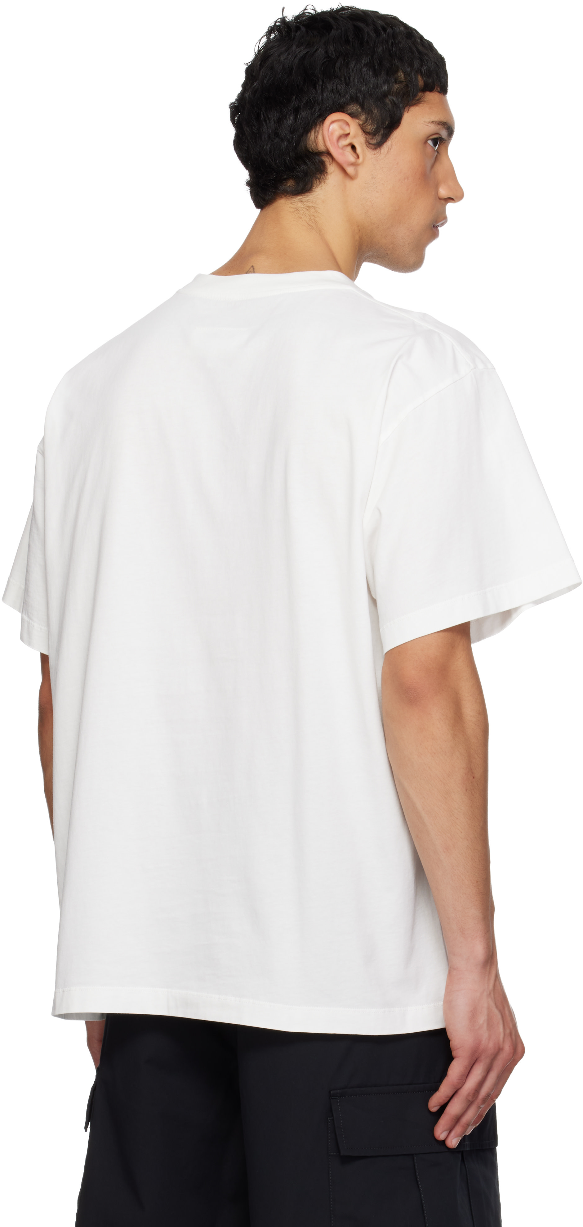 MM6 Maison Margiela: Off-White Library Stamp T-shirt | SSENSE