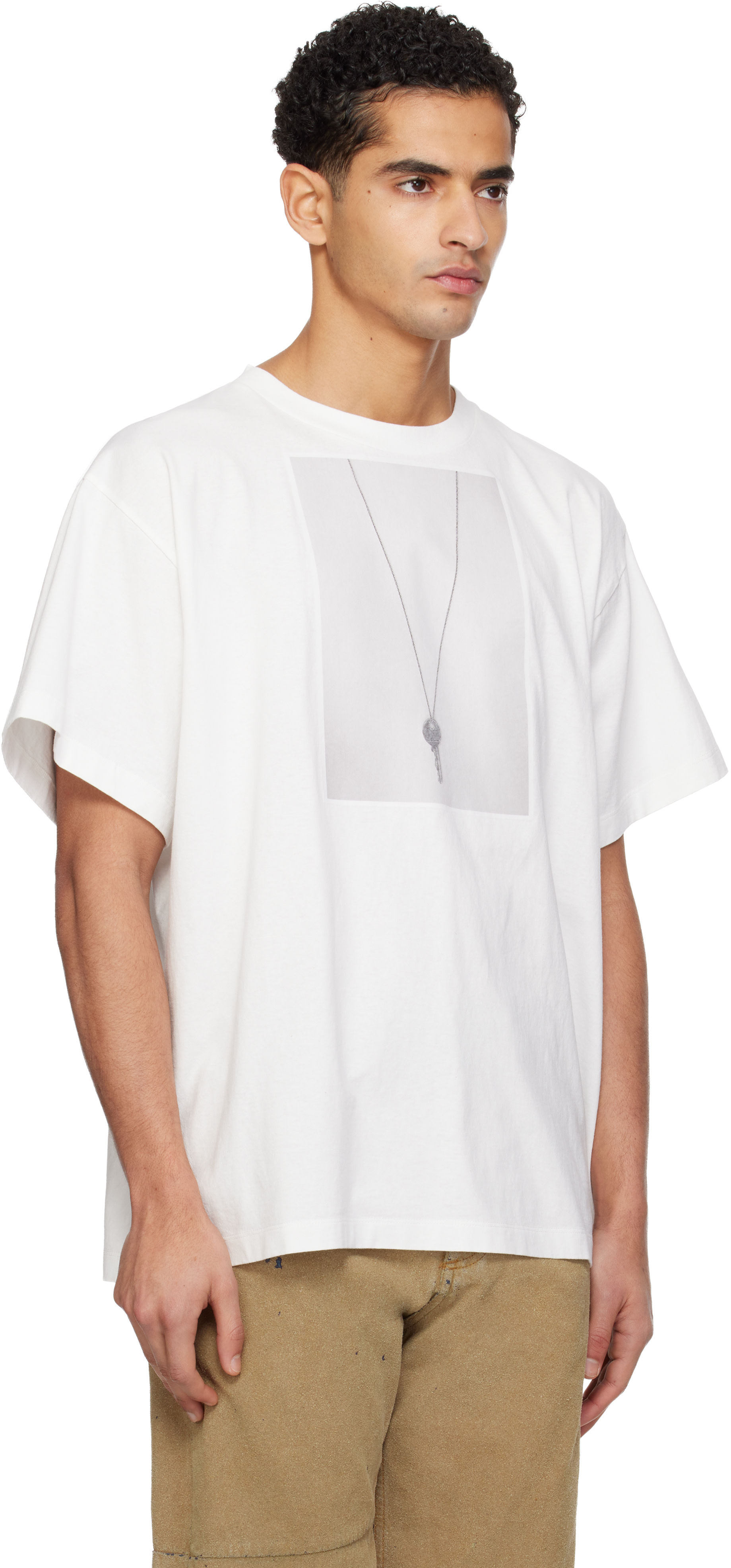 【MM6 Maison Margiela】Tシャツ MM6 Maison Margiela: Black Numeric Cotton T-shirt | SSENSE