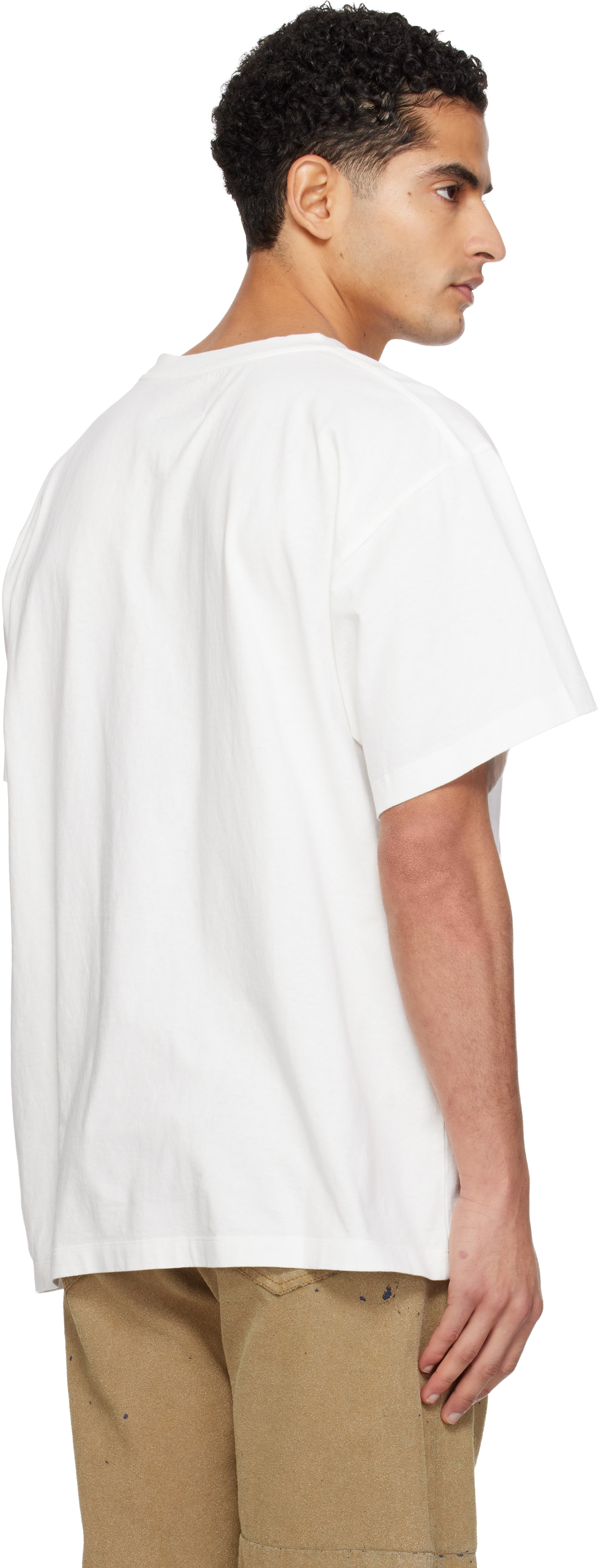 MM6 Maison Margiela: オフホワイト 'MM6 Key' Tシャツ | SSENSE 日本