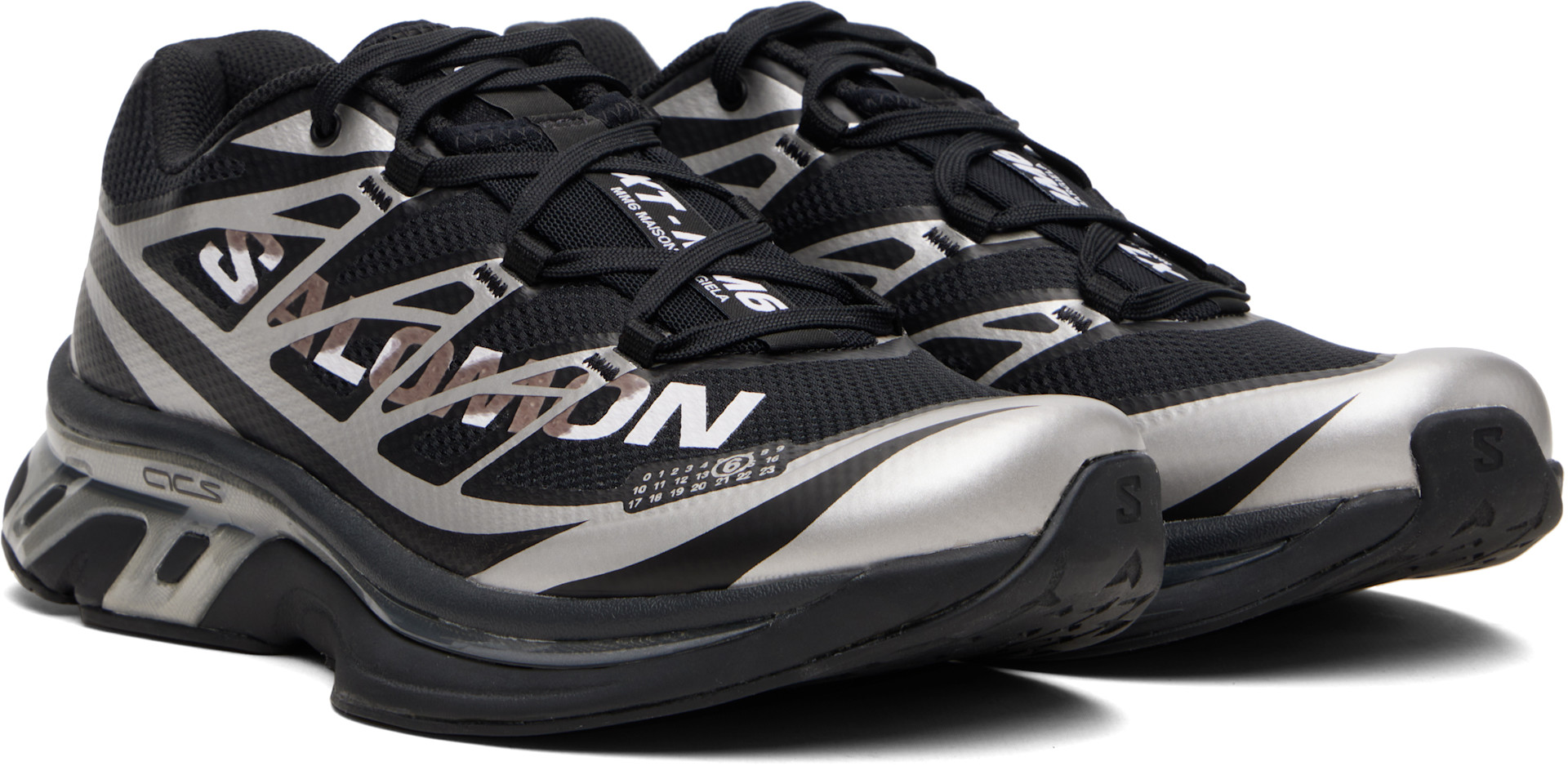 MM6 Maison Margiela: Black Salomon Edition XT Sneakers | SSENSE Canada