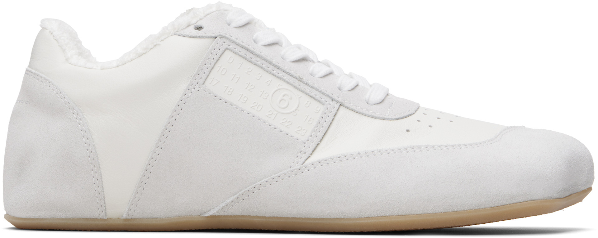 MM6 Maison Margiela - White & Gray Anatomic Sneakers
