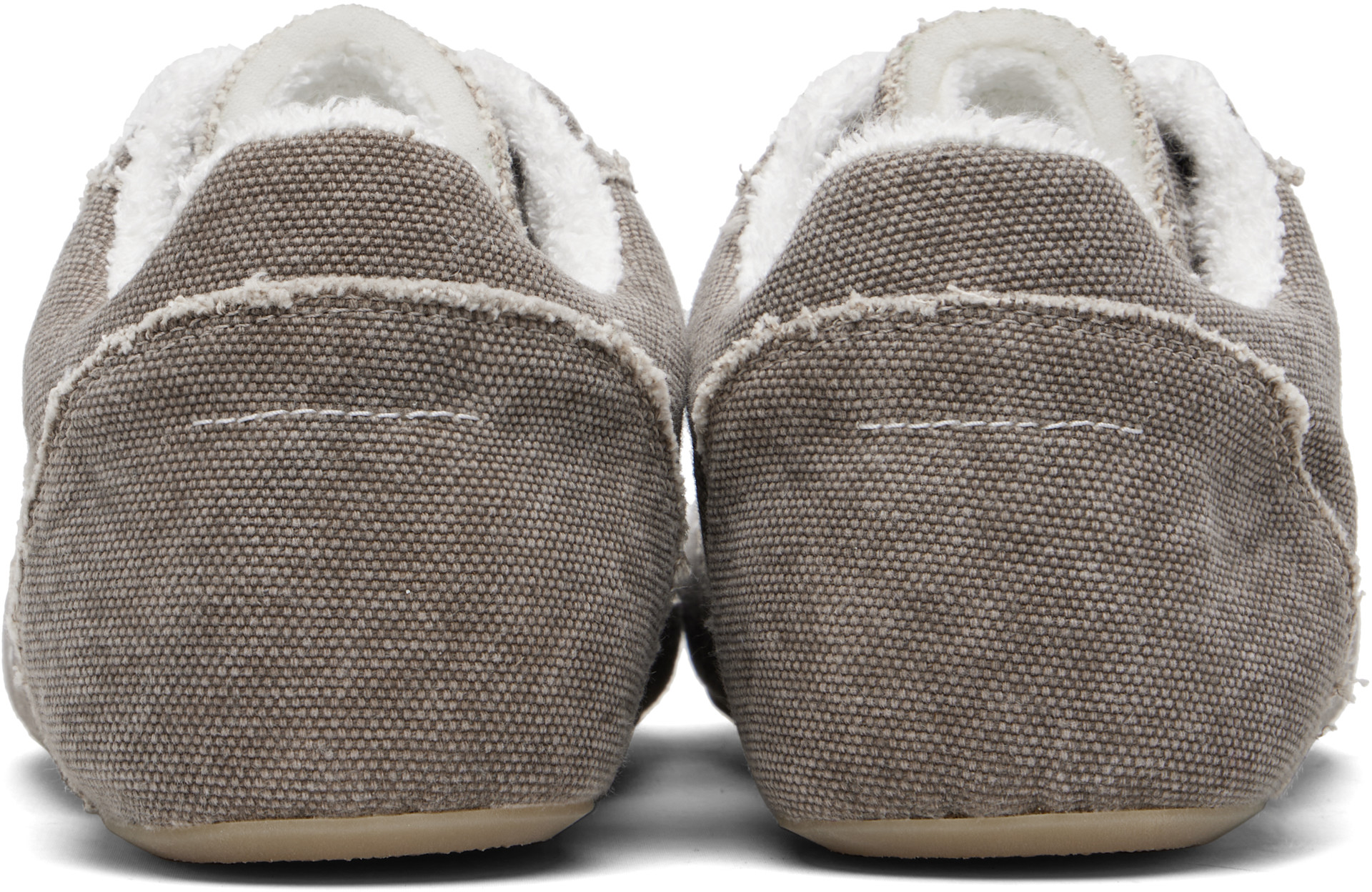 MM6 Maison Margiela: Taupe Anatomic Canvas Sneakers | SSENSE