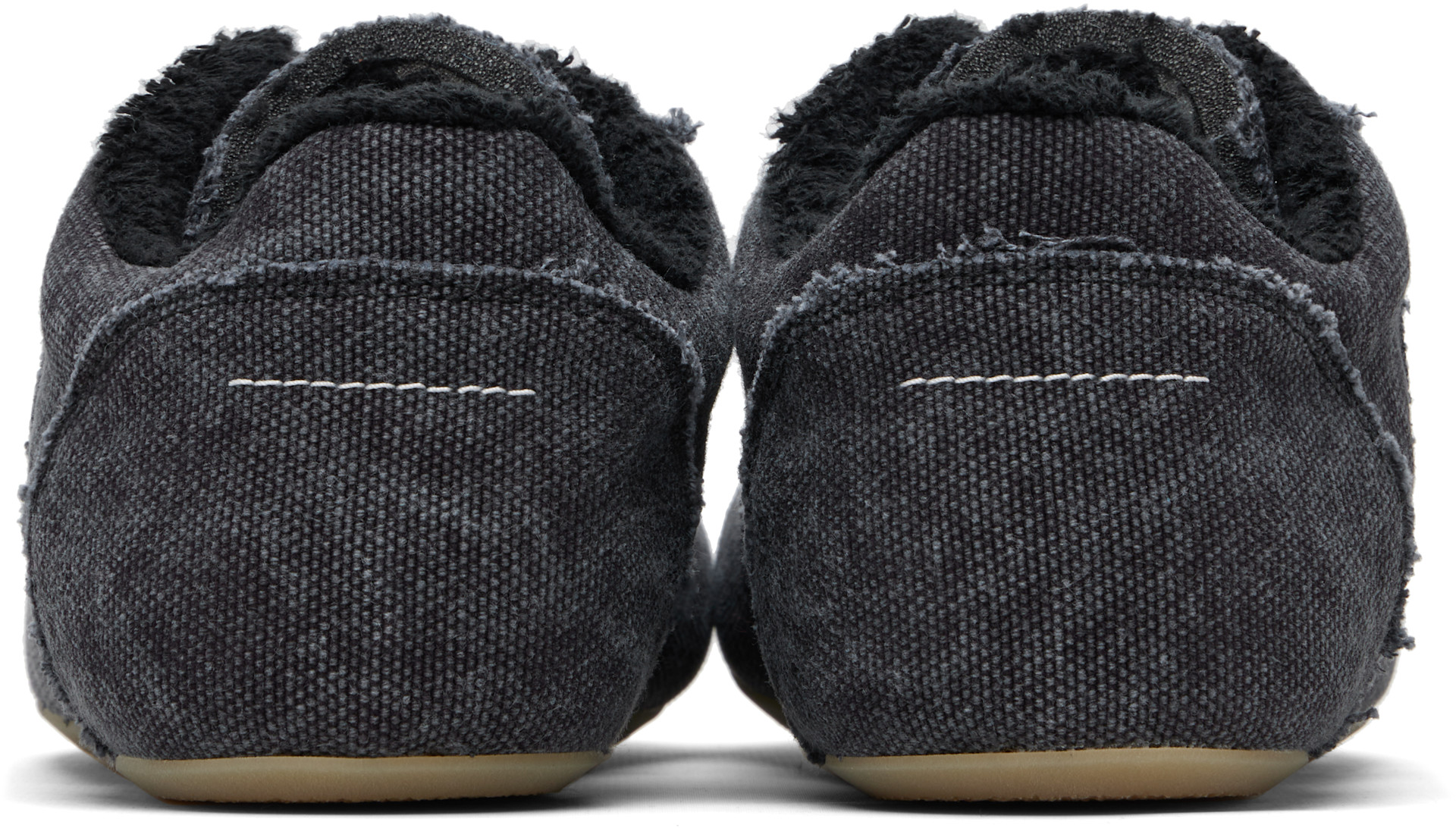 MM6 Maison Margiela - Black Anatomic Canvas Sneakers