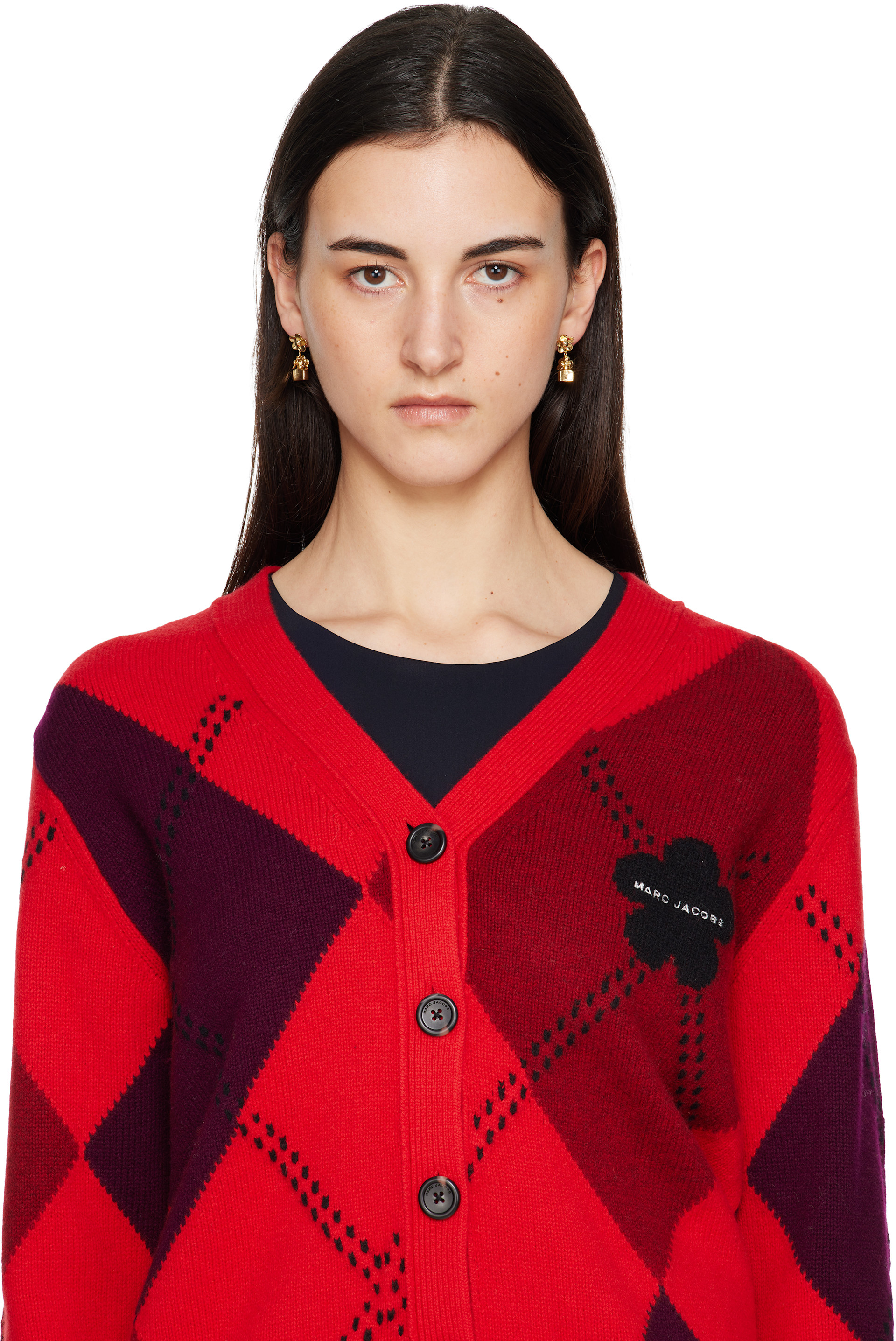 Marc Jacobs - Boucles d'oreilles à mini breloque graphique