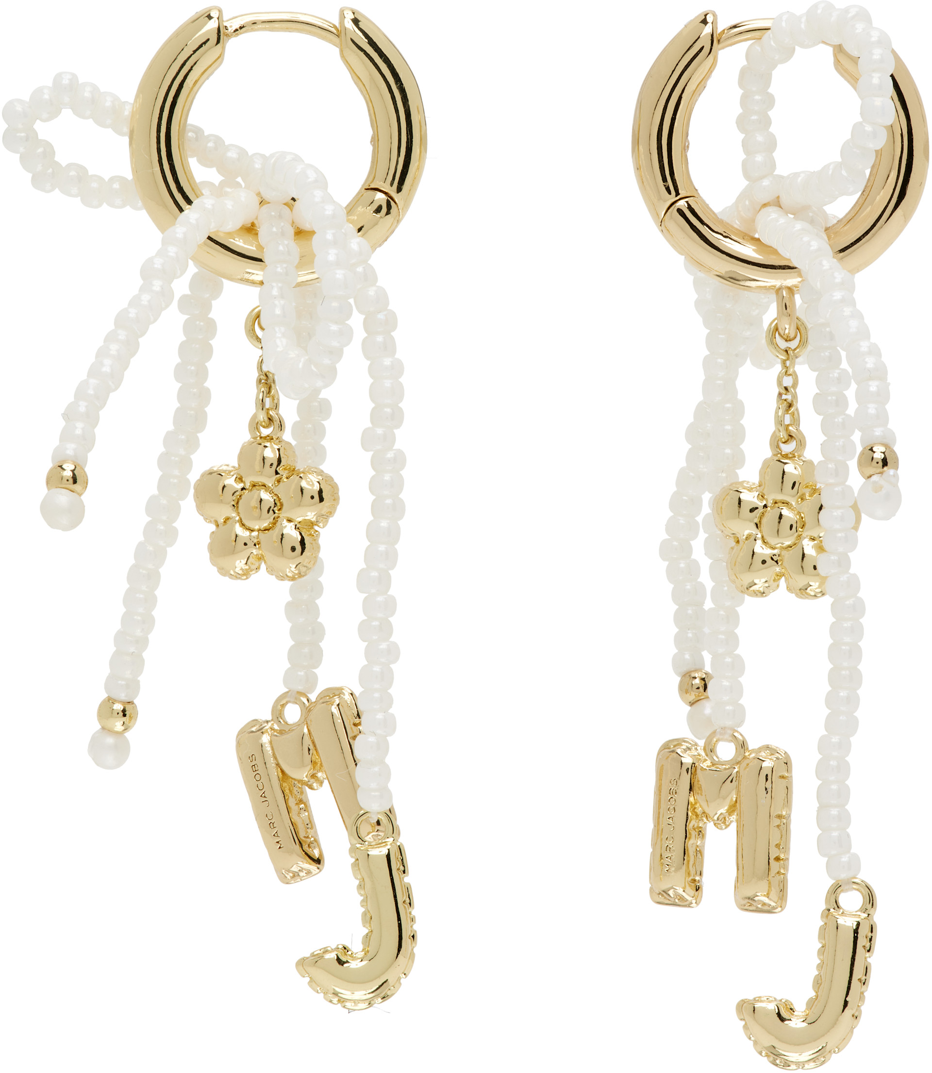 Marc Jacobs: 'The Beaded MJ' ピアス | SSENSE 日本