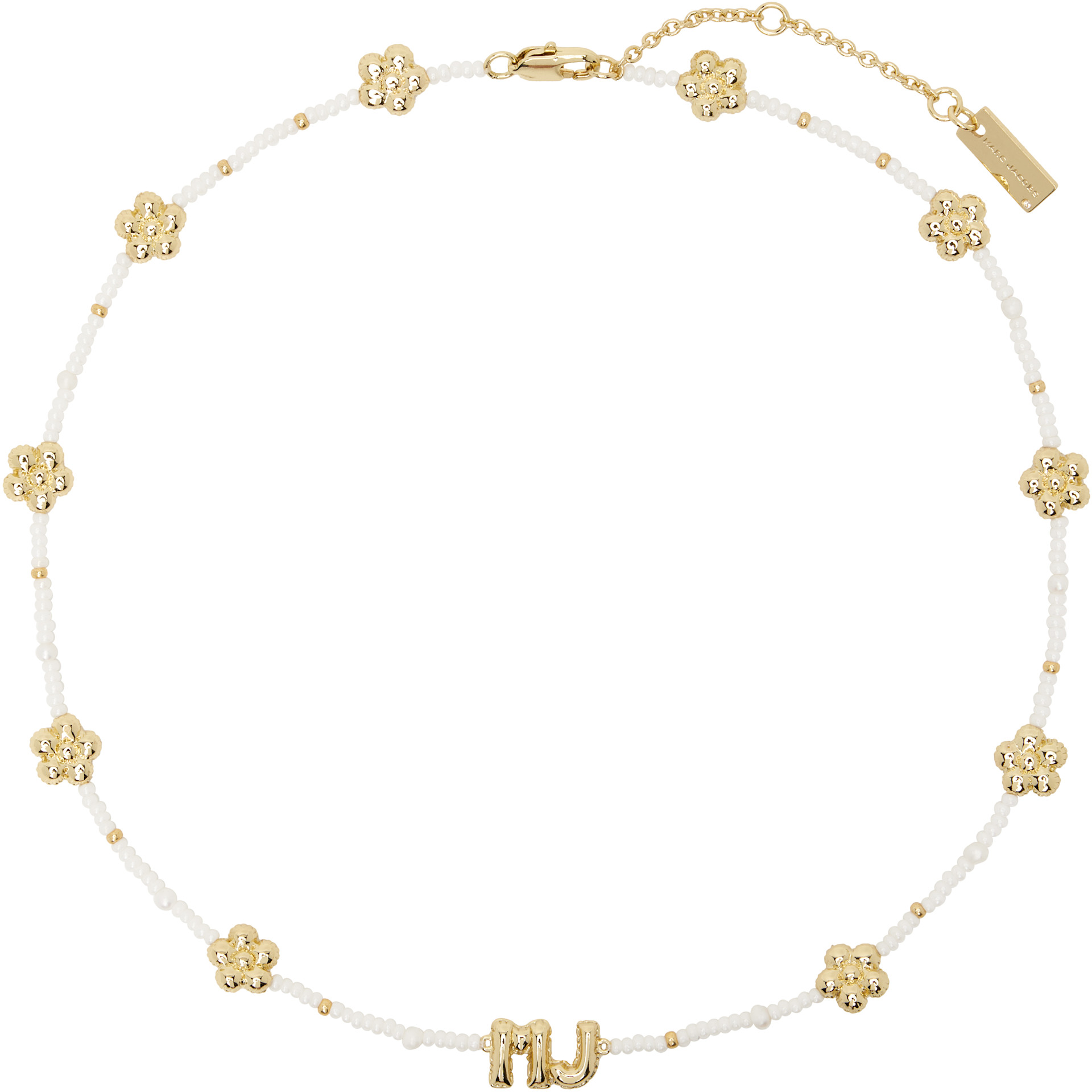 Marc Jacobs - Collier à perles et à monogramme MJ