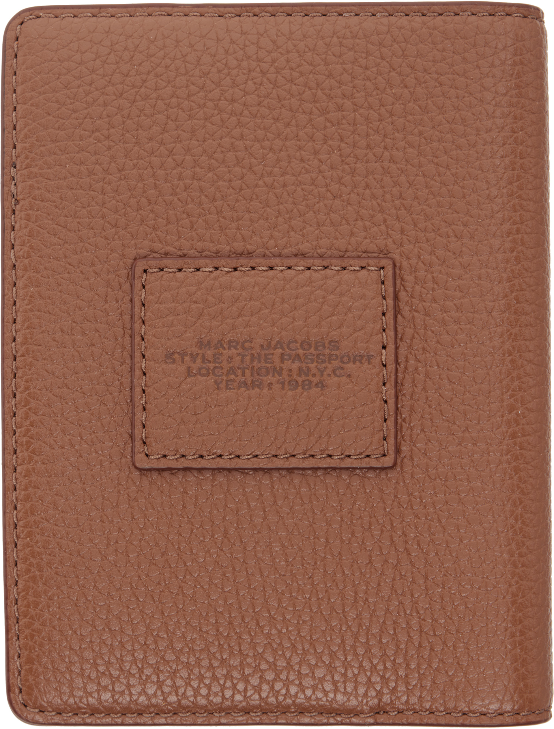 Marc Jacobs: Brown 'The Passport Case' Passport Holder | SSENSE