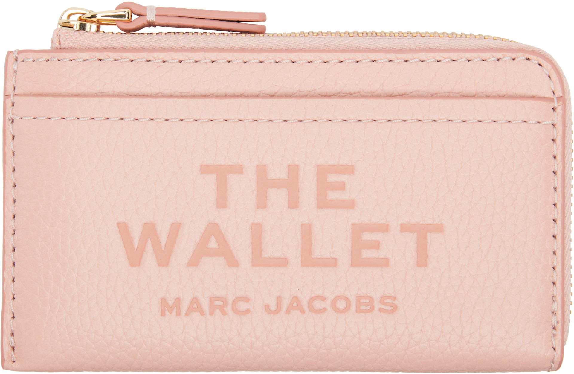 Marc Jacobs: ピンク 'The Leather Top Zip Multi' 財布 | SSENSE 日本