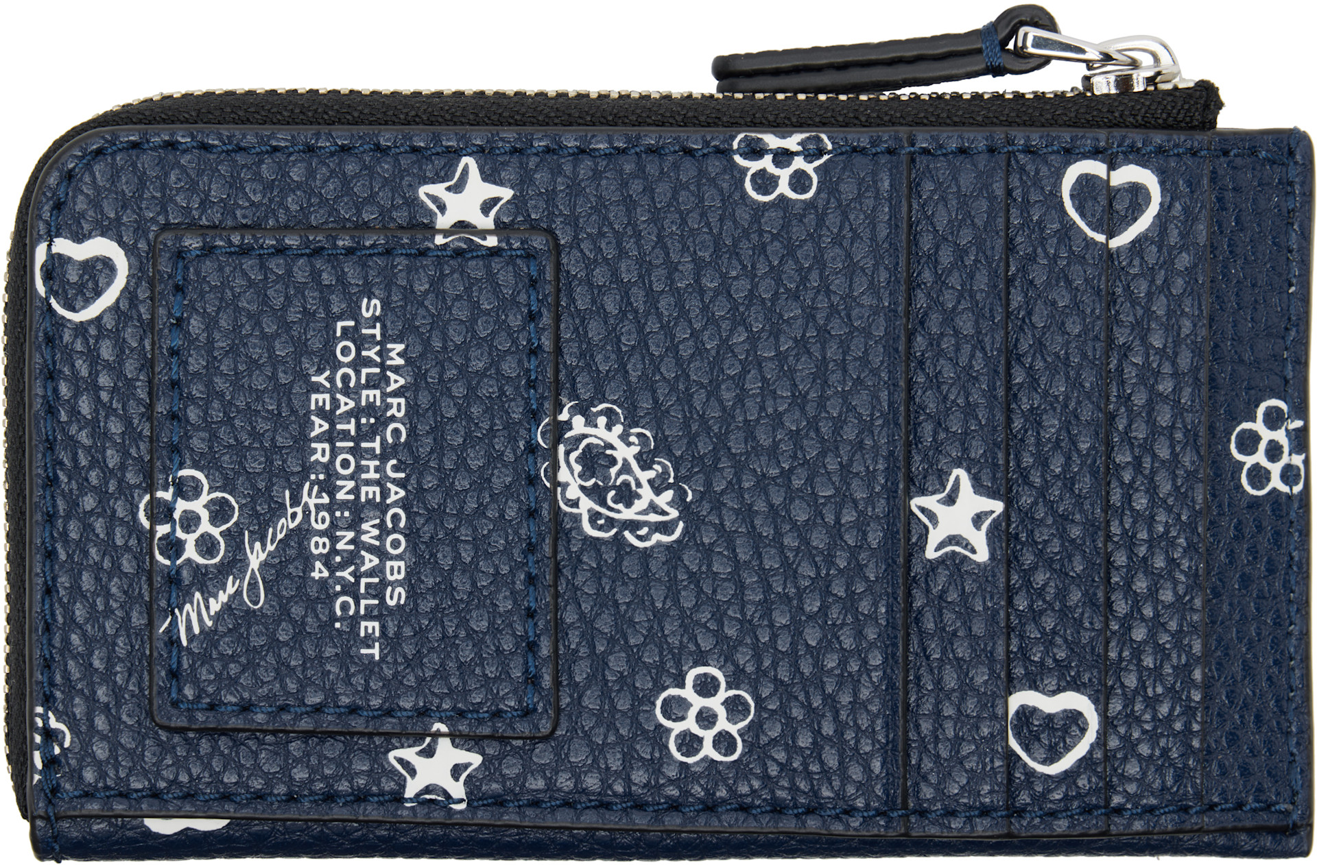 Marc Jacobs - Navy 'The Bandana Top Zip Multi' Wallet