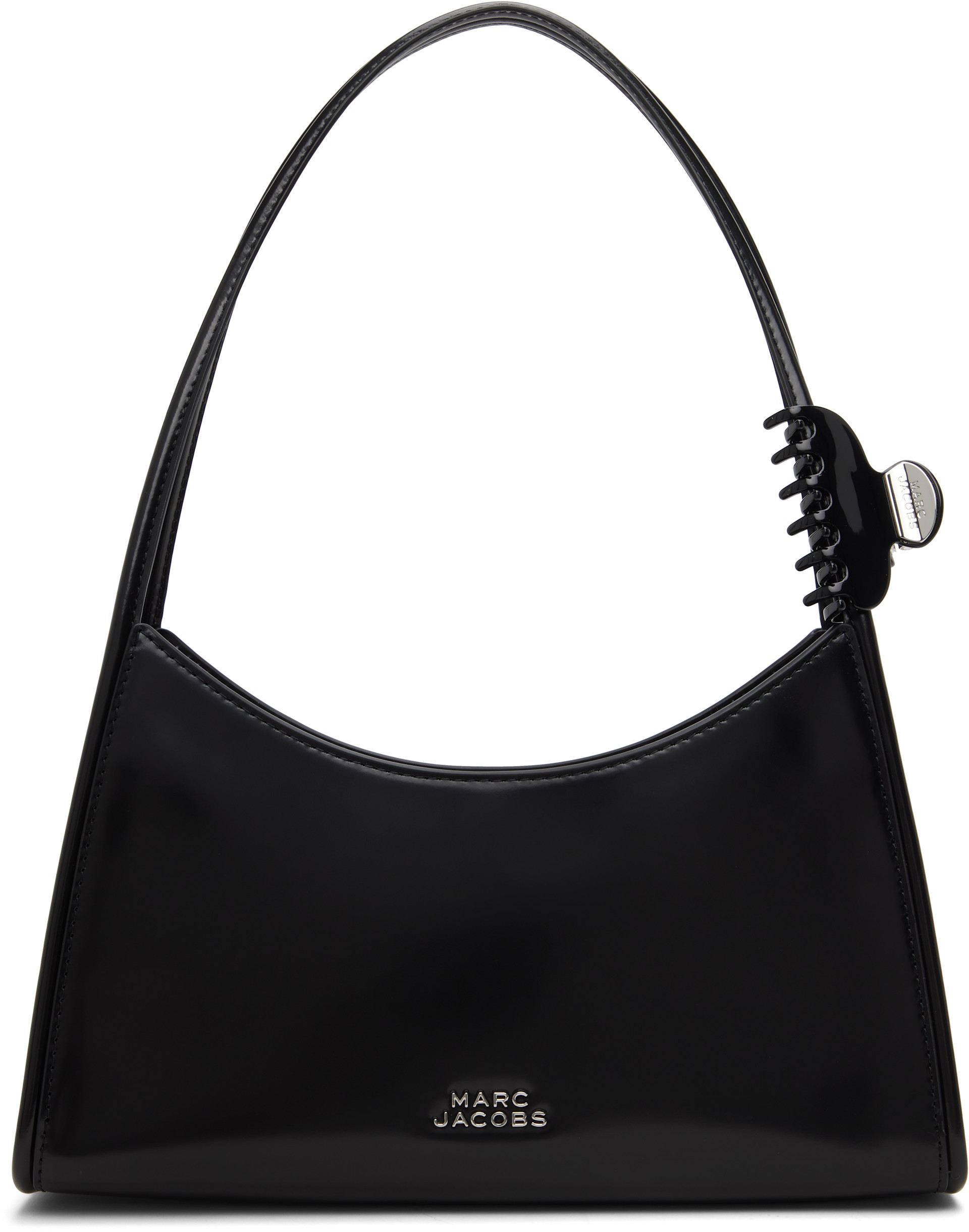 Marc Jacobs: Black 'The Glam Claw Clip' Shoulder Bag | SSENSE