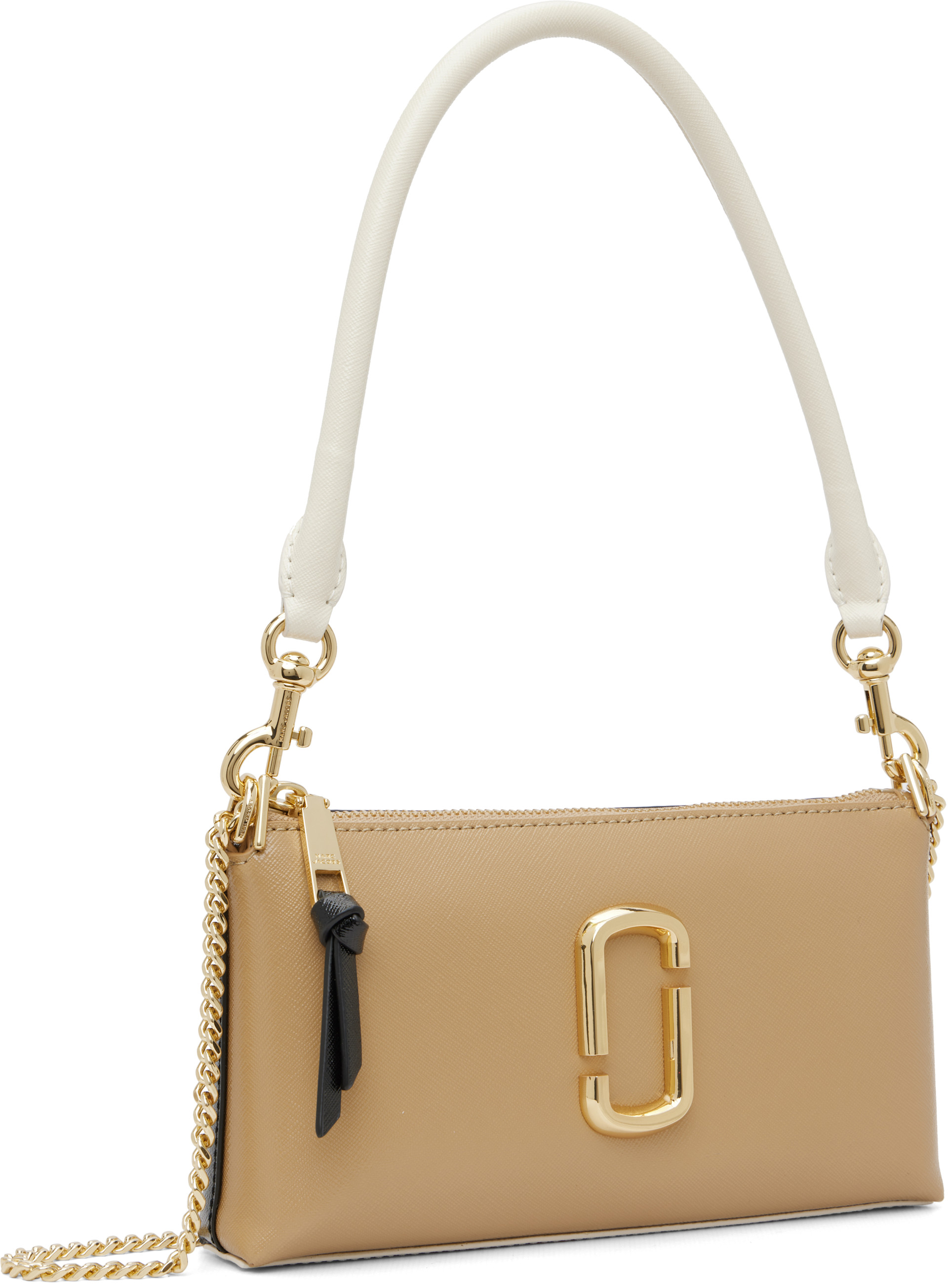 Marc Jacobs: Tan 'The Snapshot Convertible' Shoulder Bag | SSENSE