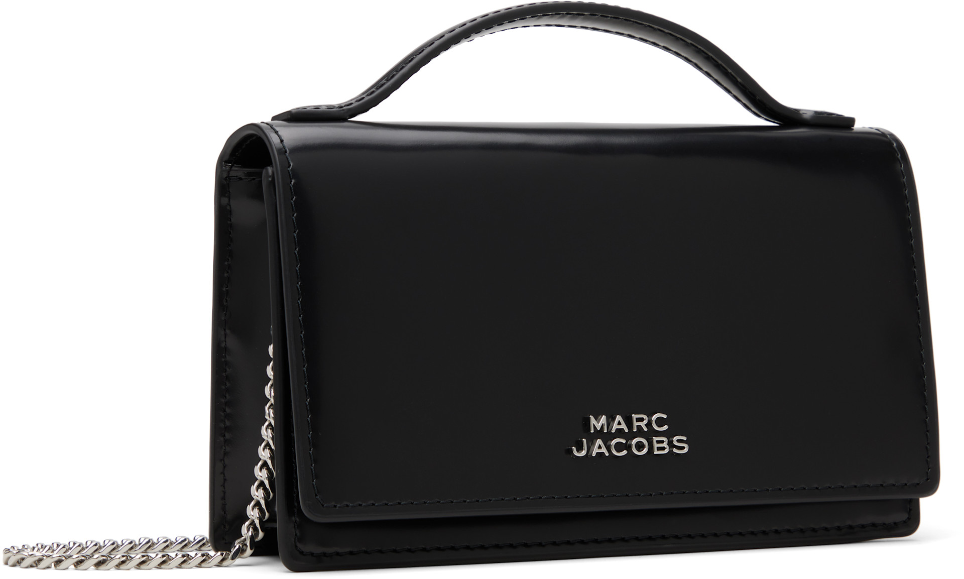 Marc Jacobs - Mini sac noir à miroir intégré
