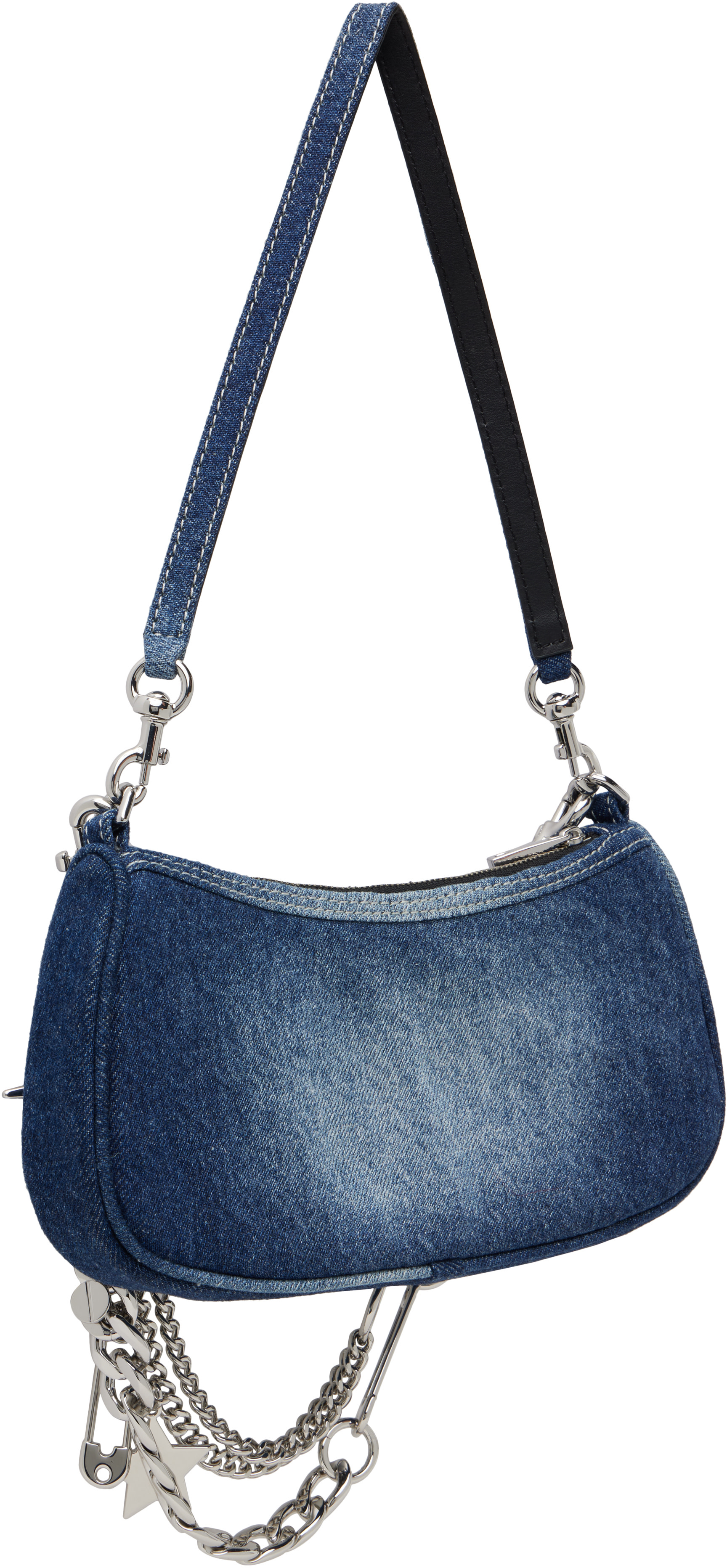 Marc Jacobs: ブルー 'The Faded Denim Charm Shoulder' バッグ
