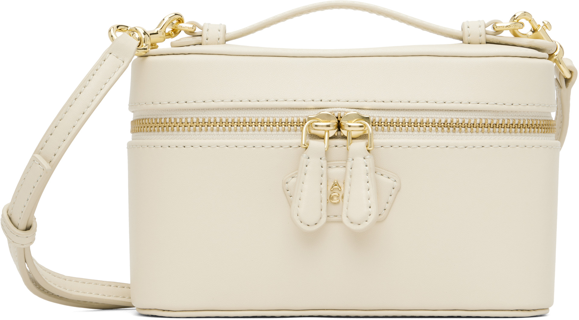 【極美品】MARC JACOBS ショルダーバッグ 2way vanity Marc Jacobs The Vanity Leather Crossbody Bag | Silver | FARFETCH