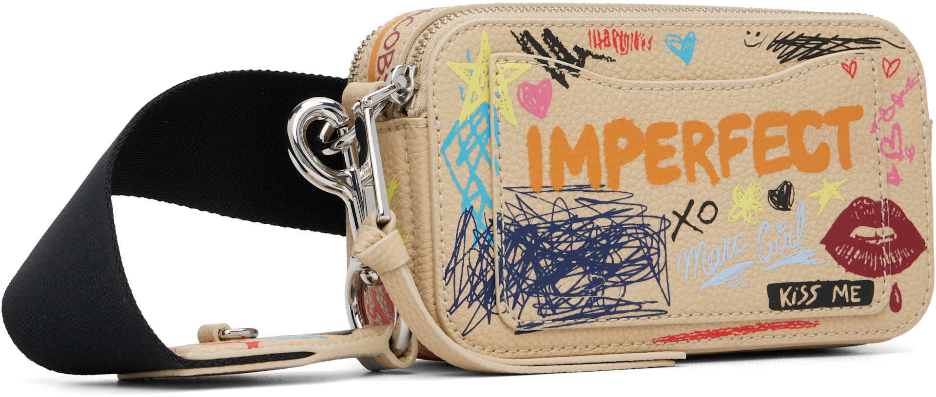 Marc Jacobs - Sac Punk Scribble Snapshot beige