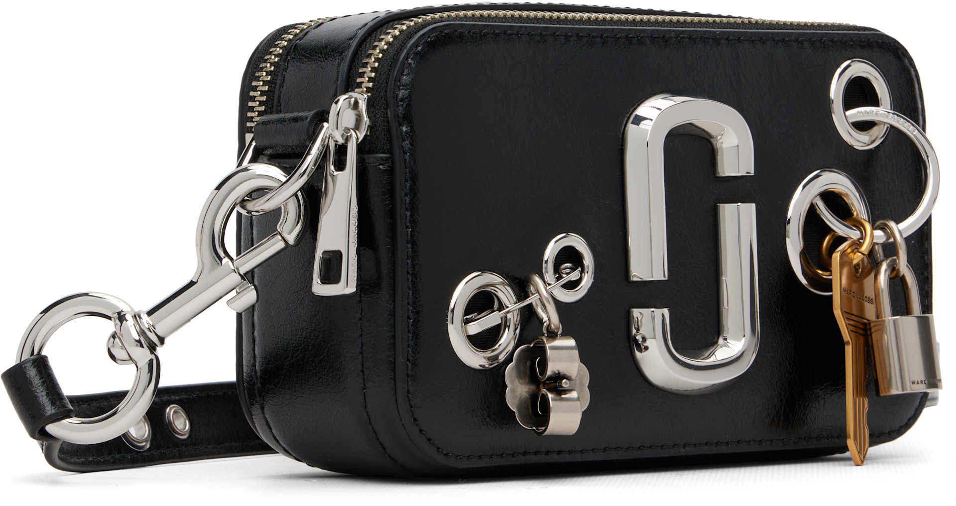 Marc Jacobs - Sac Snapshot noir à œillets et à breloques