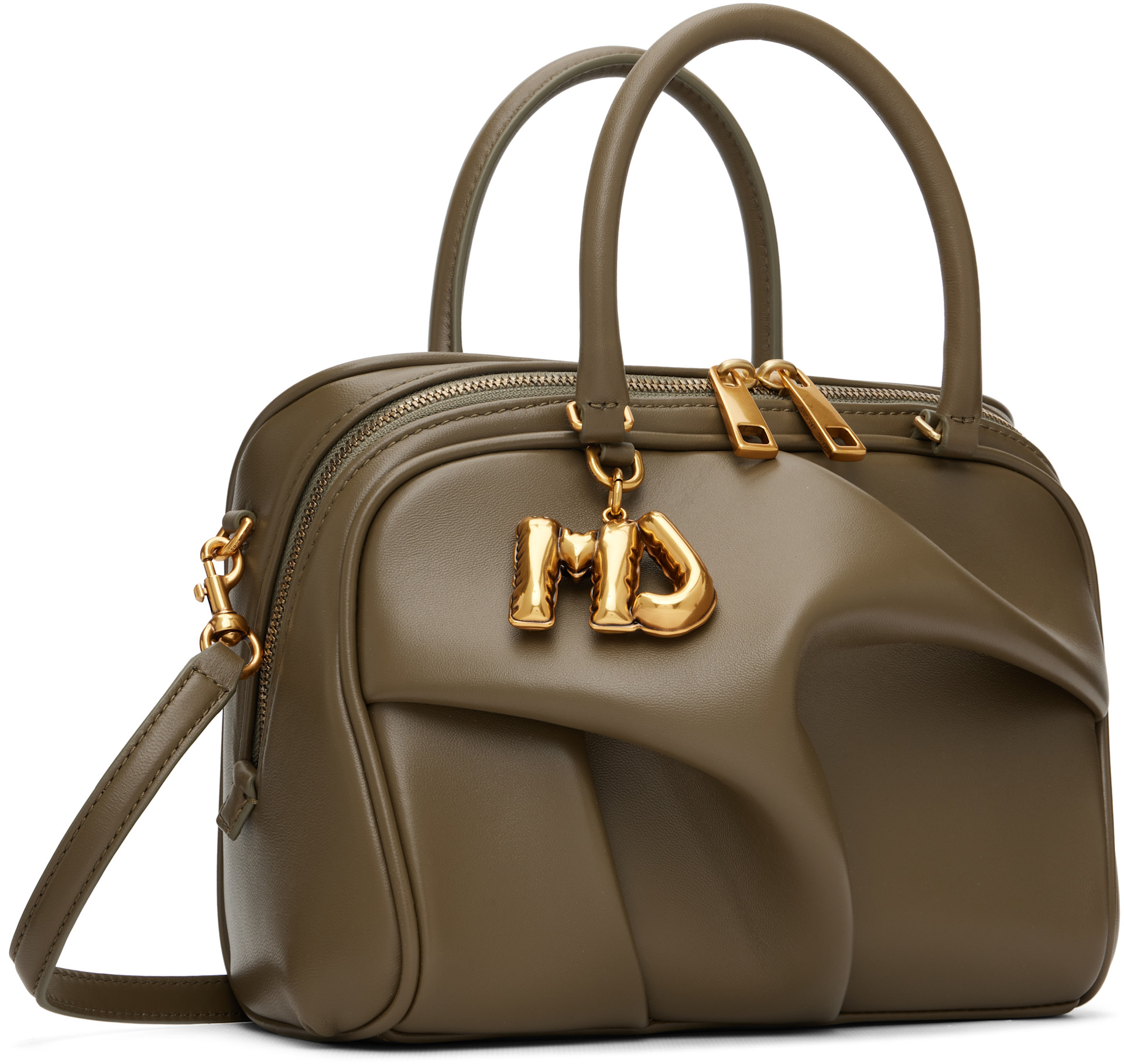 Marc Jacobs: Khaki 'The Small Wave' Bag | SSENSE Canada